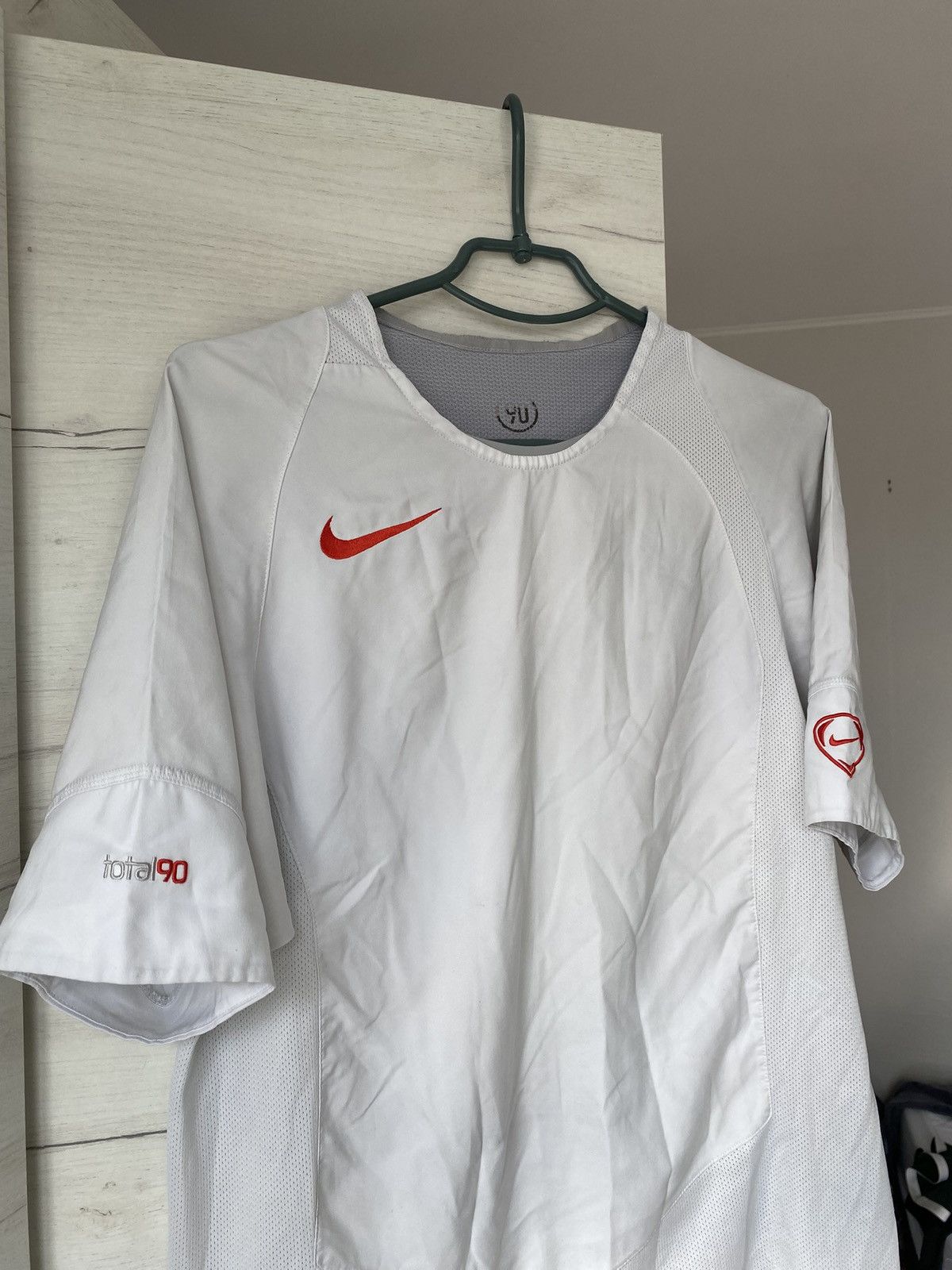 Nike Nike Total 90 White Football Training Jersey Small Size US S / EU 44-46 / 1 - 2 Thumbnail