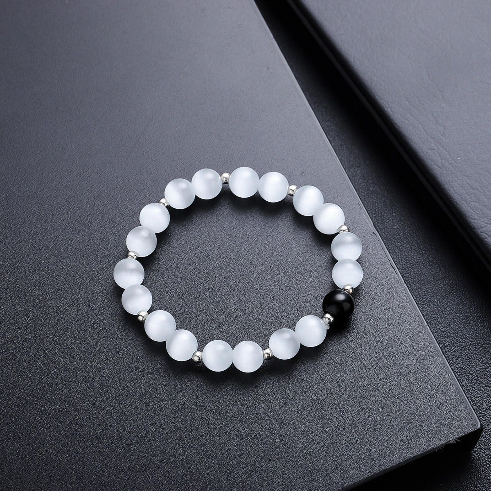 Jewelry Beaded Stretch Bracelet, Minimalist Jewelry Size ONE SIZE - 5 Thumbnail