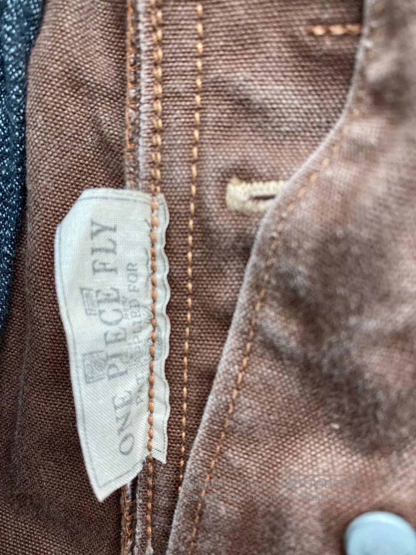 Freewheelers Brown Canvas Bootleggers DERRICKMAN Jacket. Size US 30 / EU 46 - 4 Thumbnail