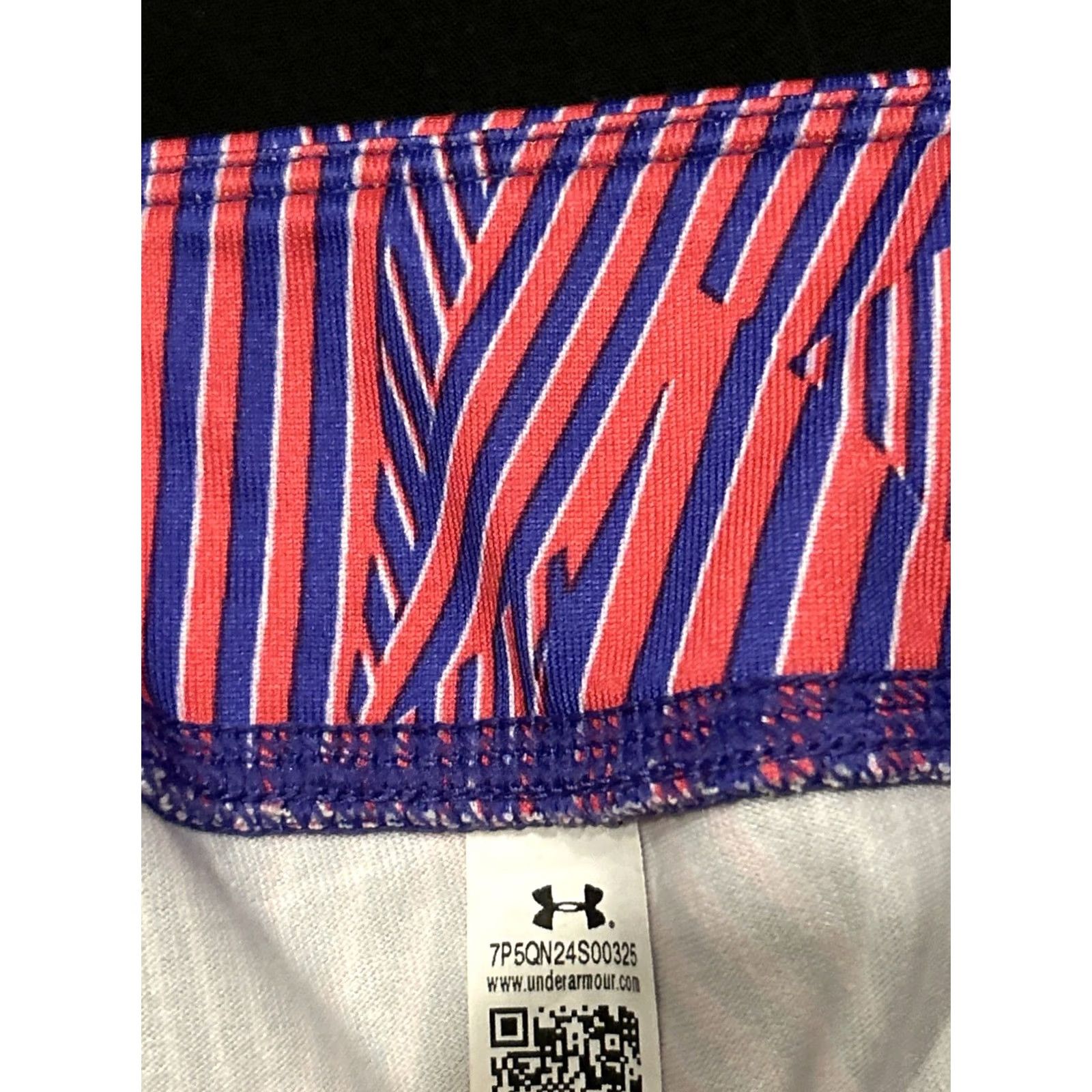 Under Armour Under Armour Leggings Womens XL Ankle 27in Inseam Pink Purple Polyester Skinny Elastic Waist Gym & Training Running & Jogging Athleisure B31 Size 40" / US 18 - 2 Thumbnail