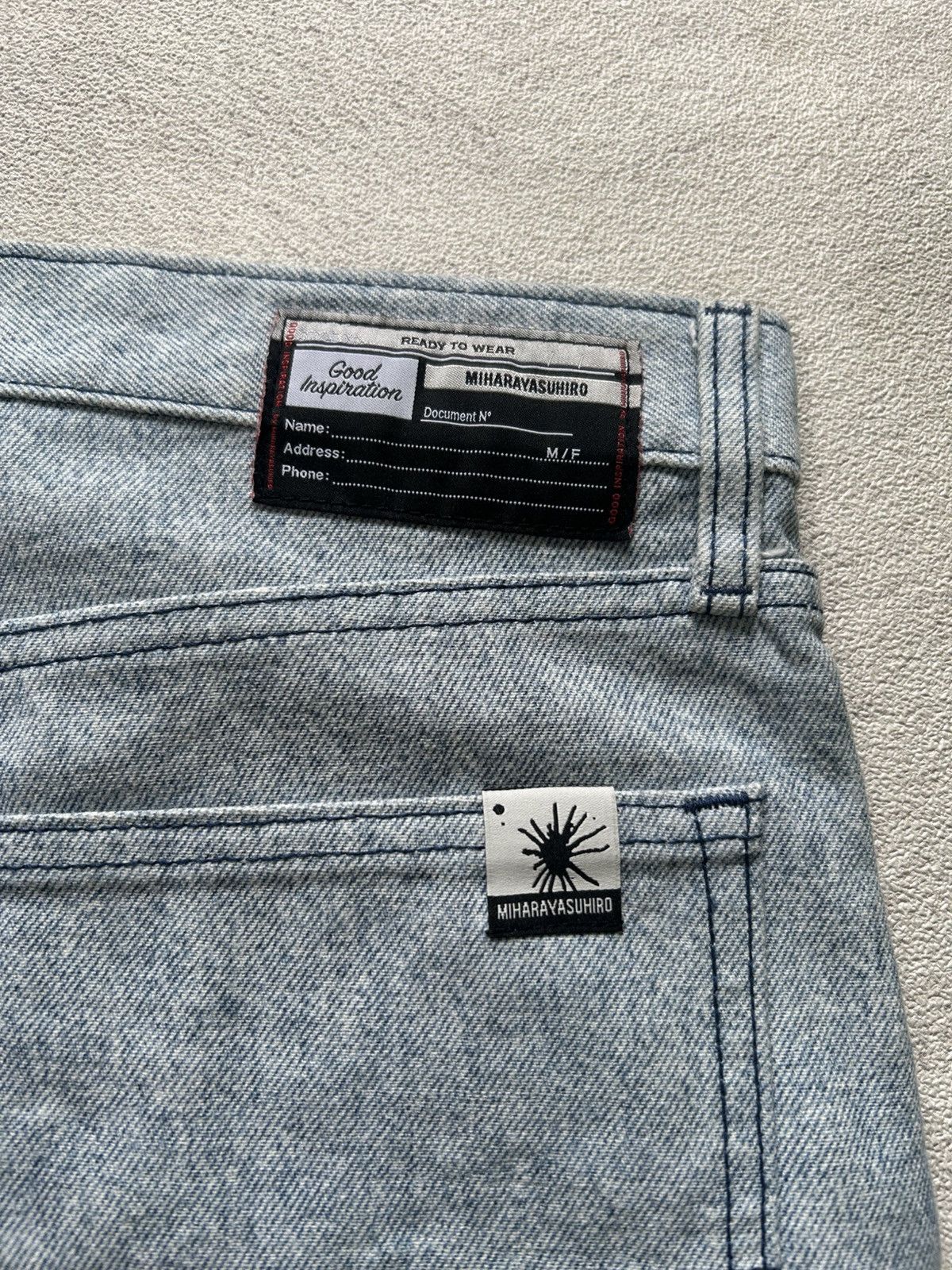 Maison MIHARA YASUHIRO Gu x Miharayasuhiro Two Tone Denim Pants Size US 33 - 5 Thumbnail