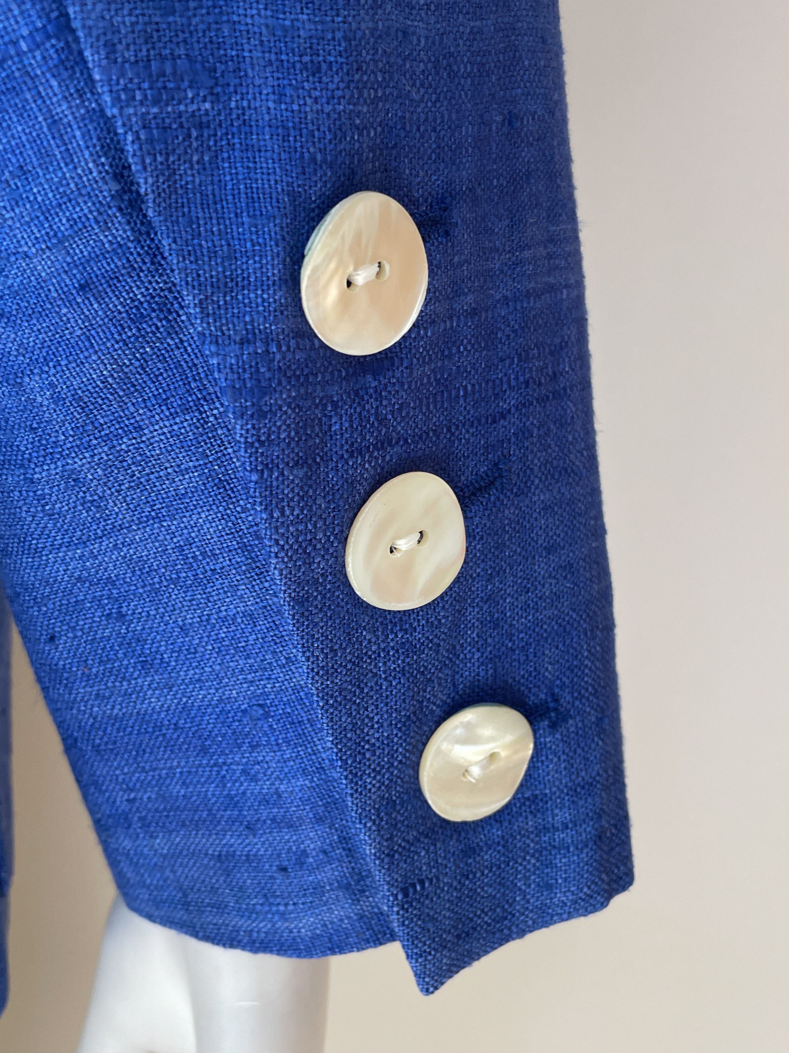 Yves Saint Laurent blue silk blazer Size XS / US 0-2 / IT 36-38 - 4 Thumbnail