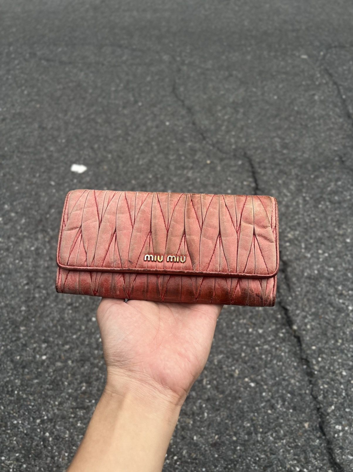 Miu Miu miu miu matelasse long wallet Size ONE SIZE - 3 Thumbnail