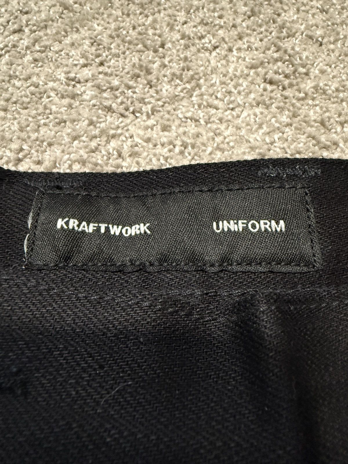 Kraftwork NO.2 Selvedge Deep Black Bootcut Bottoms