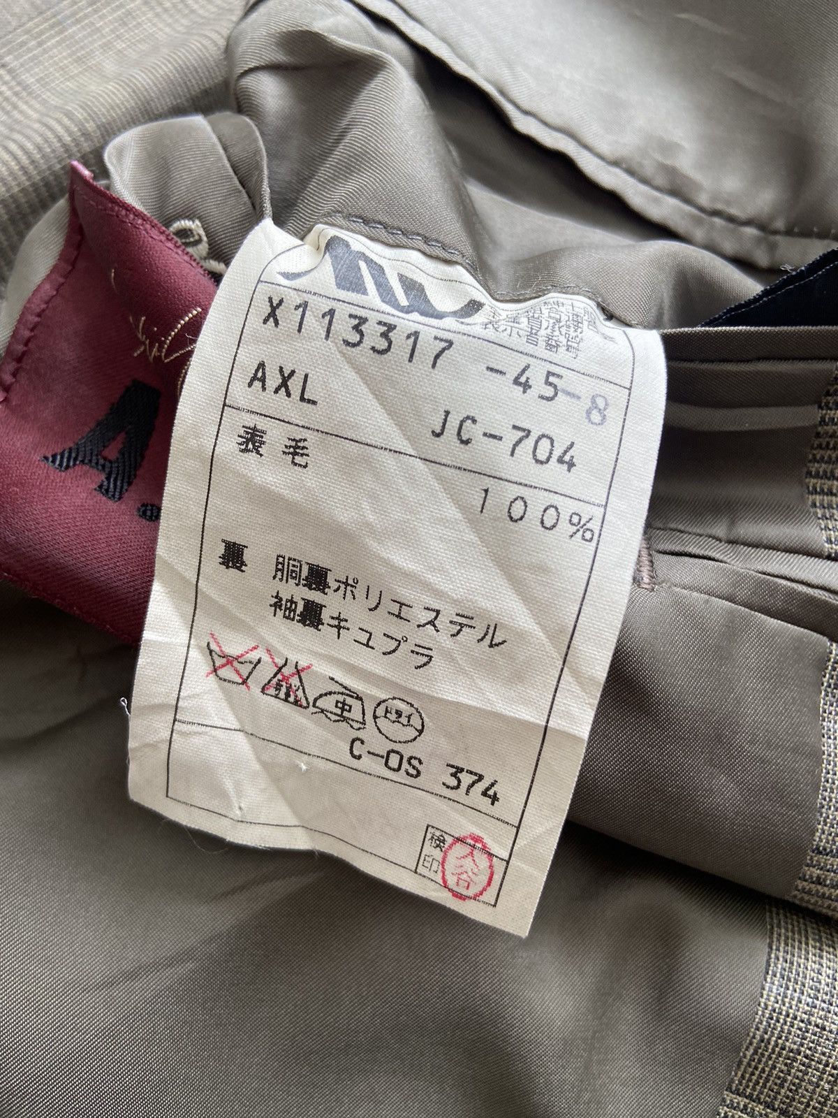Yohji Yamamoto Vintage SS01 A.A.R Durban Signature Glen Plaid Jacket Size 44R - 8 Thumbnail