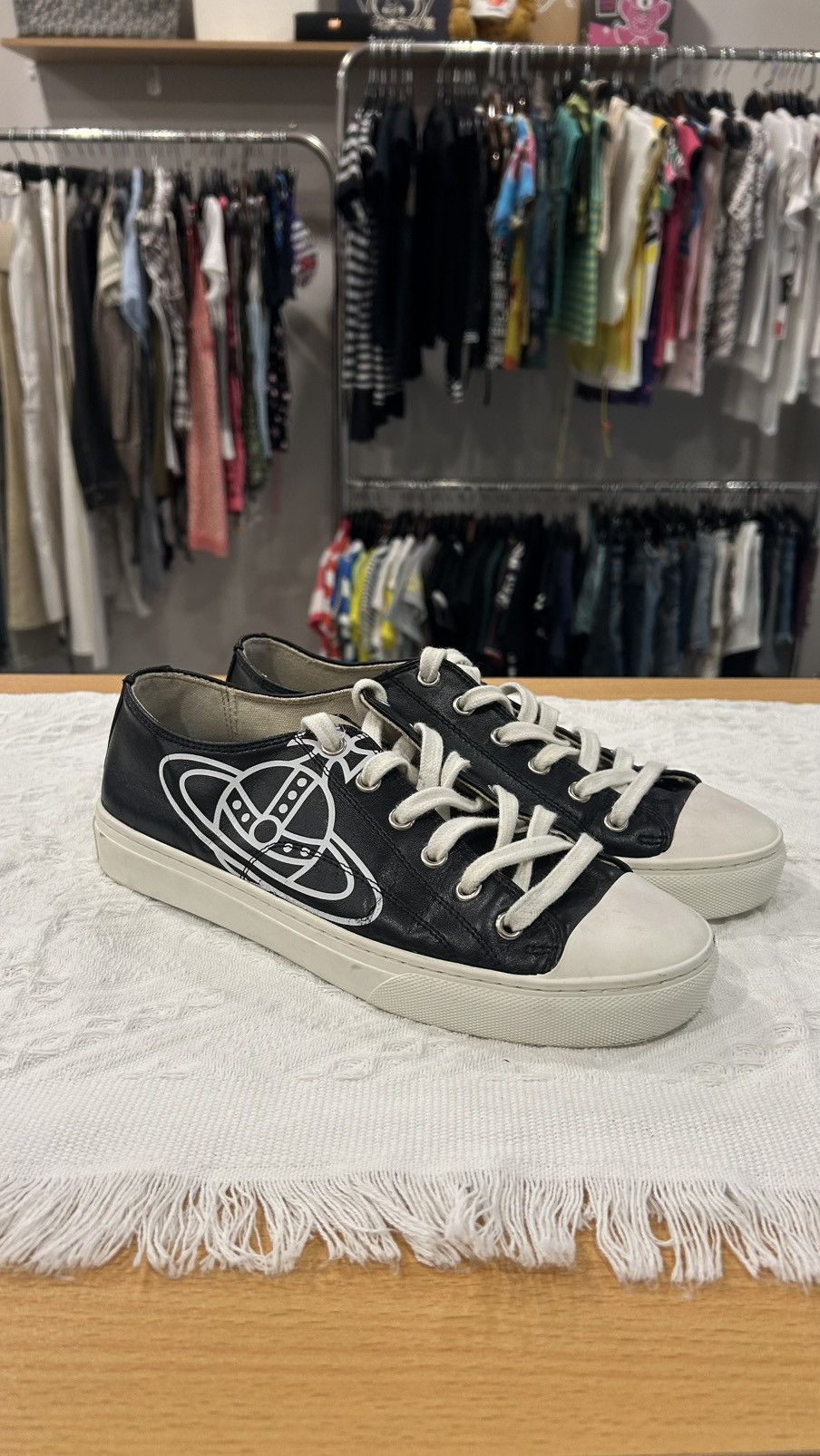 Vivienne Westwood Vivienne Westwood Leather Plimsoll Low Top 2.0 Size US 8 / EU 41 - 1 Thumbnail