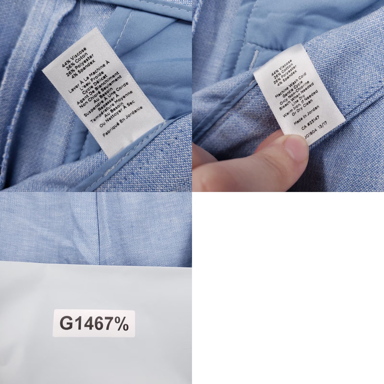 Talbots Talbots High Waisted Straight Dress Pants Women 6 Long Blue Slacks Mid Rise Size 28" / US 6 / IT 42 - 9 Thumbnail
