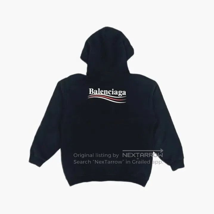 Balenciaga Balenciaga Political Campaign Logo Hoodie Black. Size US XS / EU 42 / 0 - 2 Thumbnail