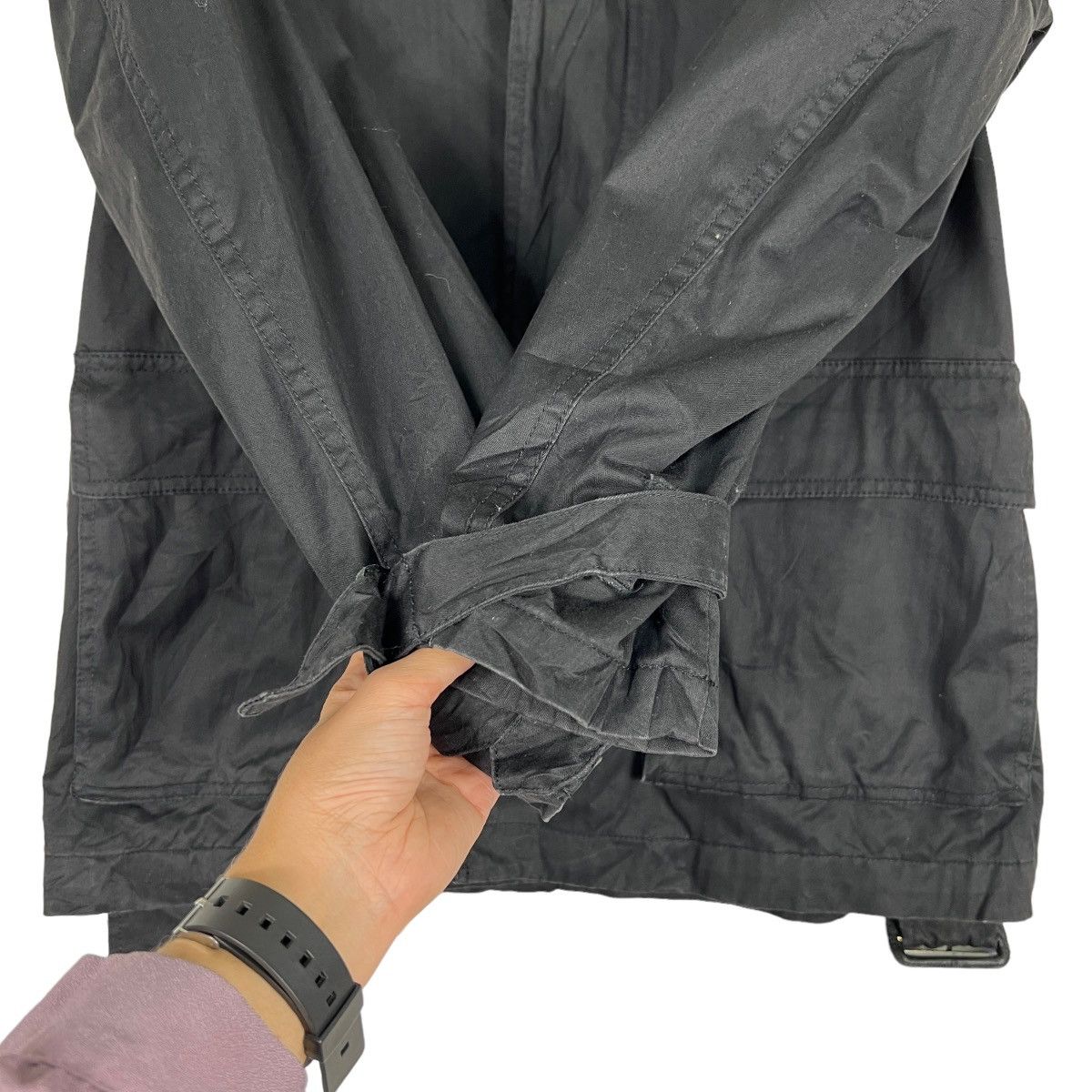 R.Newbold 🔥 BLACK R.NEWBOLD BELTED TRENCH COAT JACKET Size US M / EU 48-50 / 2 - 13 Thumbnail