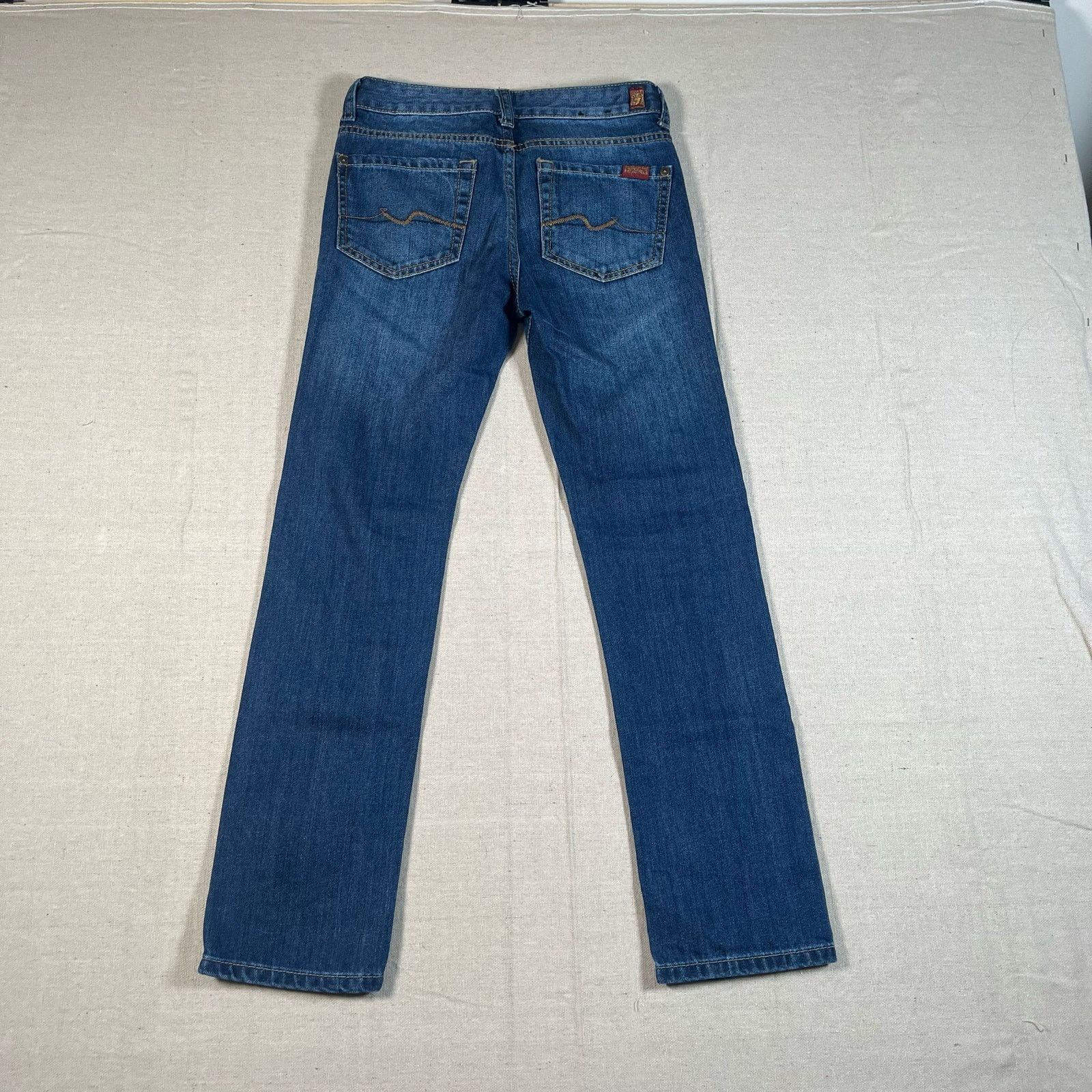 7 For All Mankind 7 For All Mankind Womens Slimmy Straight Denim Jeans Size 10 Size 32" / US 10 / IT 46 - 2 Thumbnail