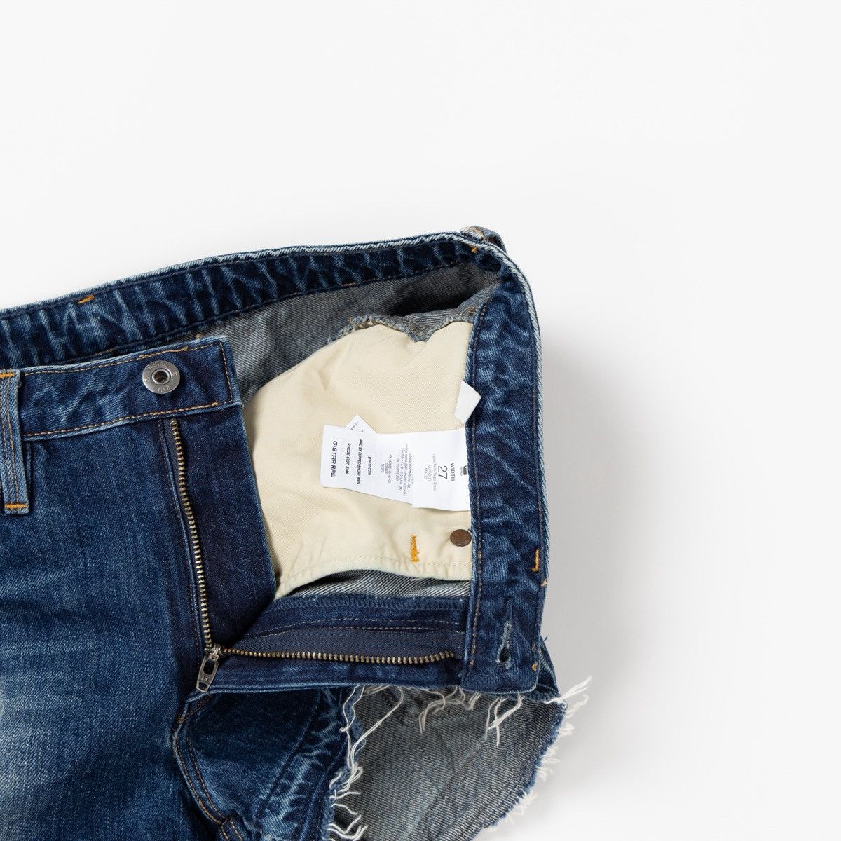 G-Star G-Star Raw Arc Boyfriend Womens Denim Shorts Blue Distressed Size 30" / US 8 / IT 44 - 6 Thumbnail