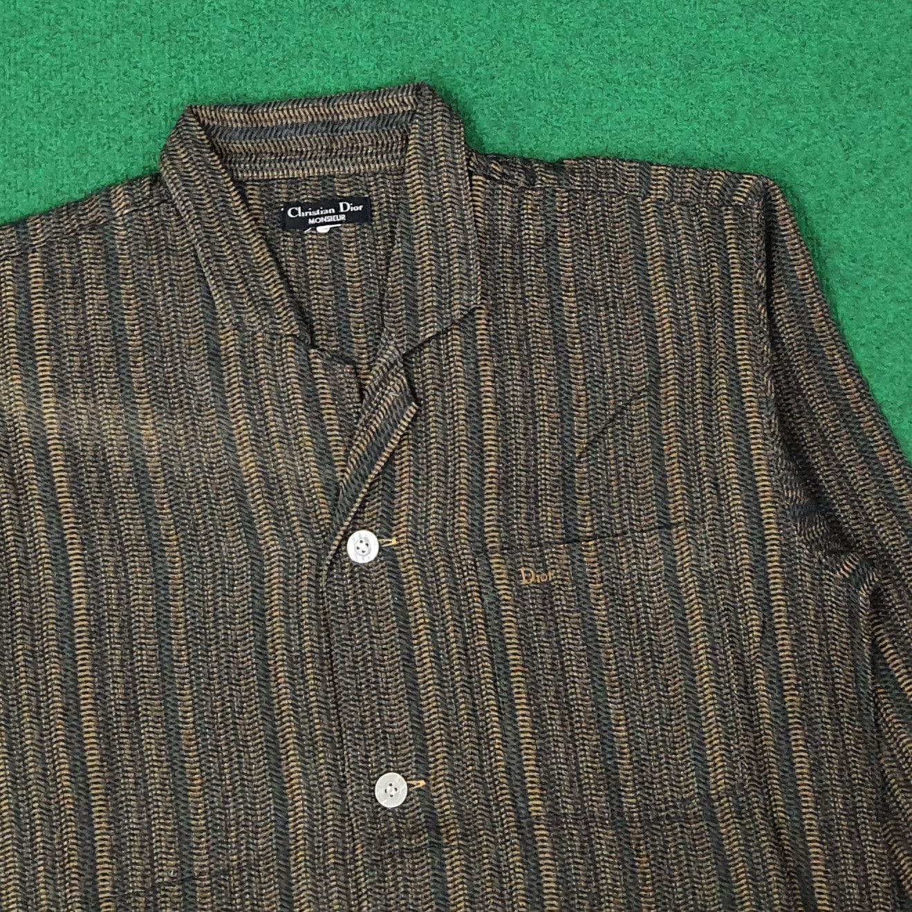 Christian Dior Monsieur Vintage Christian Dior Custom logo Button Up Shirt C267N10 Size US L / EU 52-54 / 3 - 4 Thumbnail