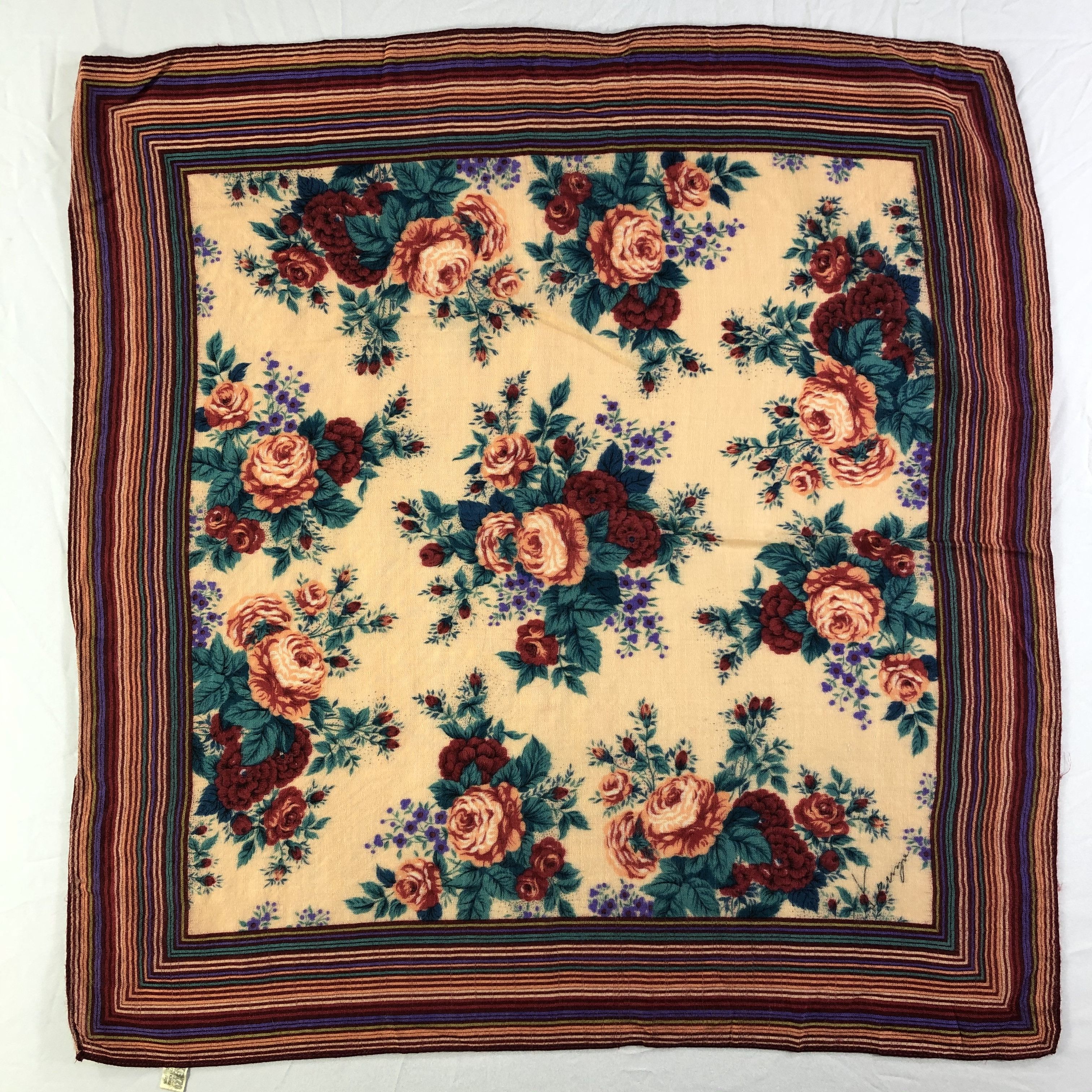 Kenzo × Vintage Vintage Kenzo Silk Scarf Size ONE SIZE - 2 Thumbnail