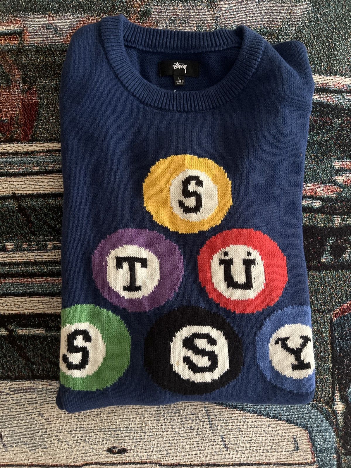 Stussy 8 Ball Sweater | Grailed