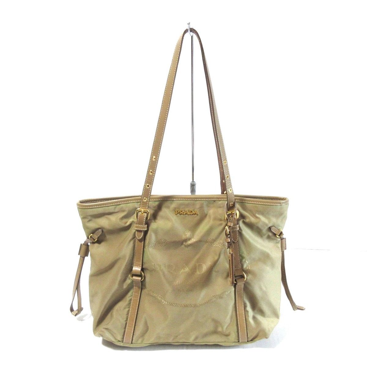 Prada PRADA Logo Jacquard Tote Bag Size ONE SIZE - 1 Thumbnail