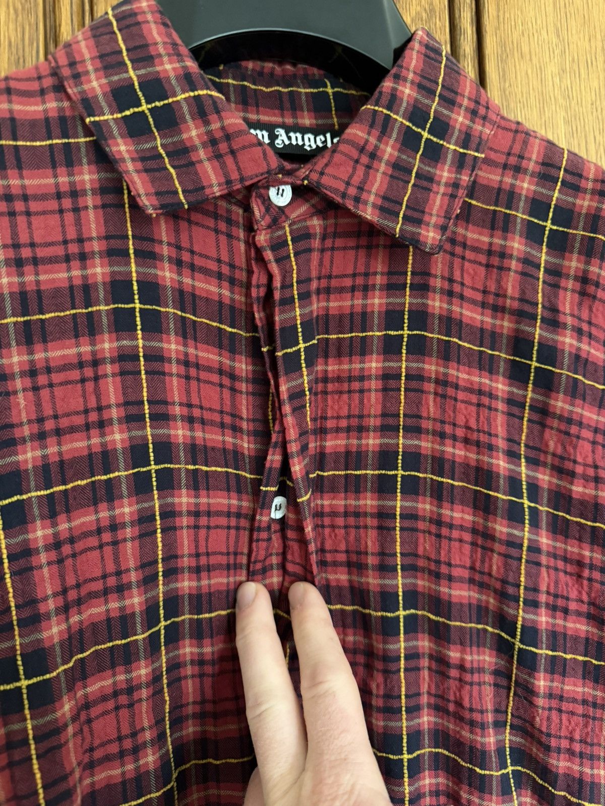 Palm Angels FW21 Palm Angels paint splatter long flannel bleached Grail Size US M / EU 48-50 / 2 - 16 Thumbnail