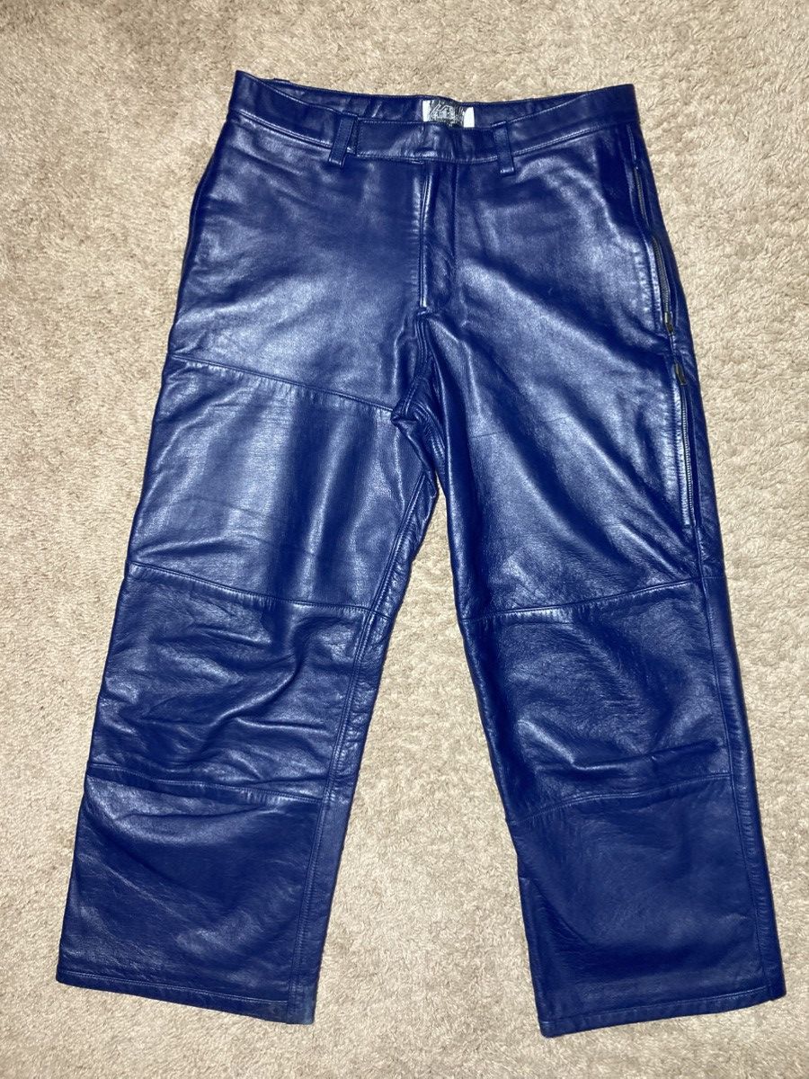 Lad Musician AW98 Lad Musician Leather Panel Jeans 90s 1998 Japanese 48 Size US 32 / EU 48 - 2 Thumbnail