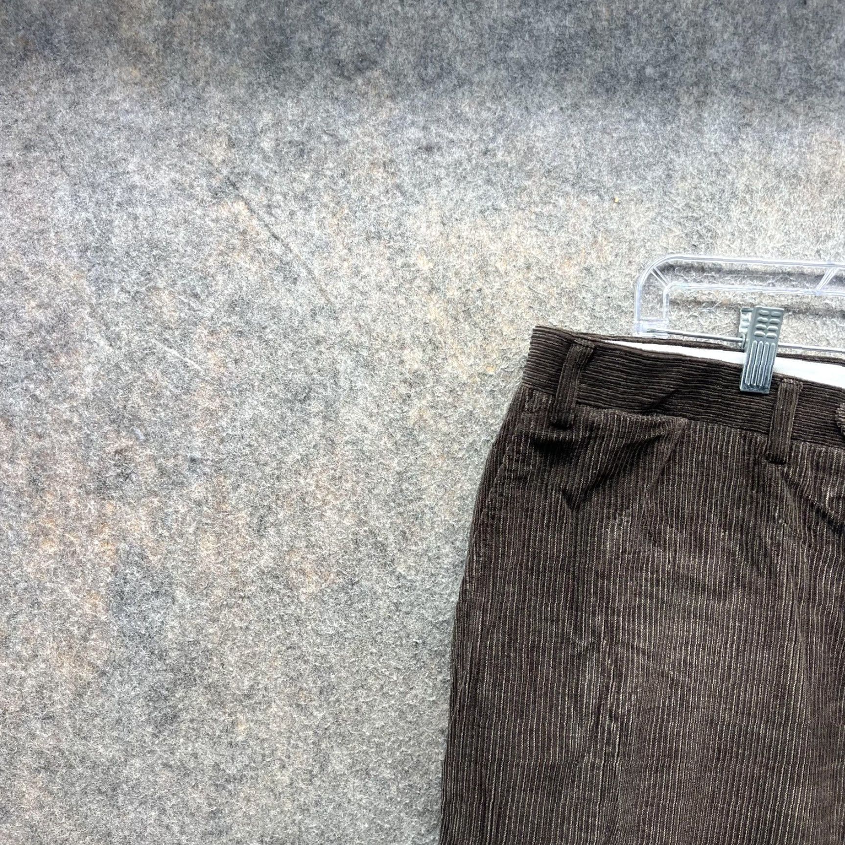 Canali Canali Pants Mens 42 60 Brown Corduroy Dress Trousers Flat Front Made Italy VTG Size US 42 / EU 58 - 4 Thumbnail