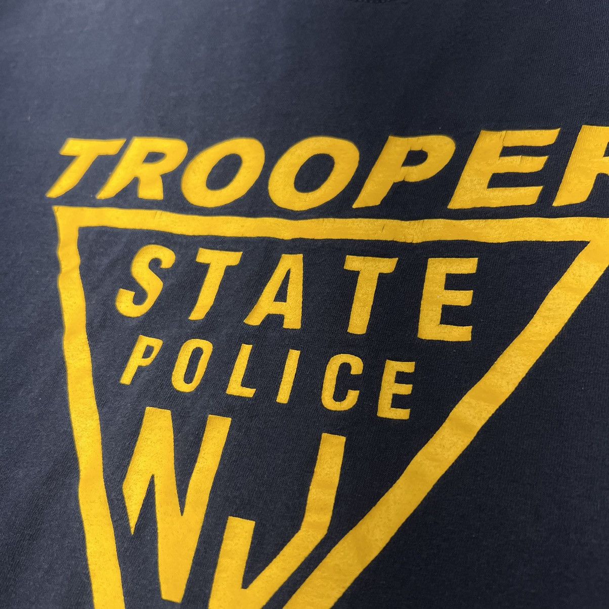 Vintage NJ State Trooper Tee Shirt Police Youth New Jersey Navy Y2K Size US L / EU 52-54 / 3 - 3 Thumbnail