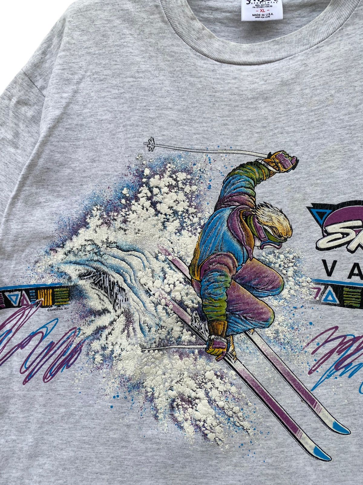 Other Vintage Ski Vail Overprint Tees Size US XL / EU 56 / 4 - 4 Thumbnail