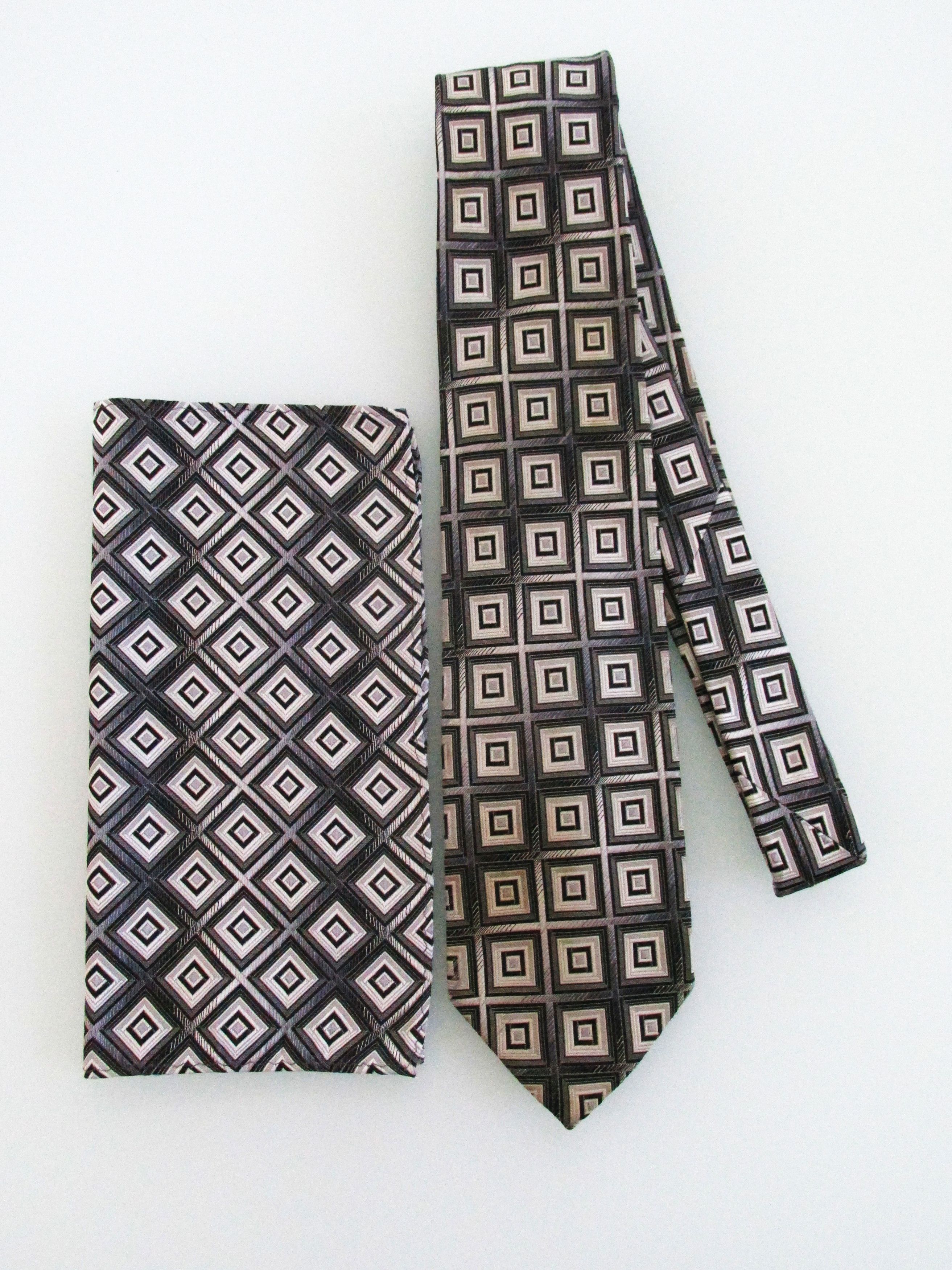 Other Valeria Garati Men's Silk Tie & Pocket Square Set Size ONE SIZE - 1 Thumbnail