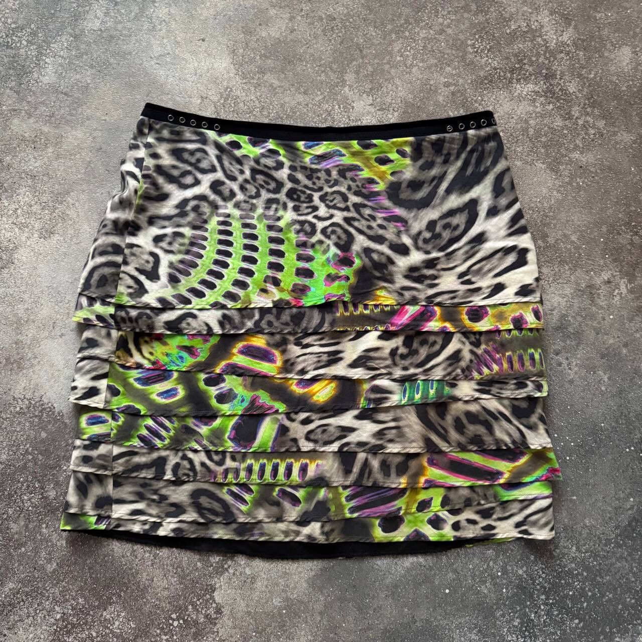 Hysteric Glamour × Japanese Brand Marc Cain Leopard Printed Pleated Skirt Size 32" / US 10 / IT 46 - 9 Thumbnail