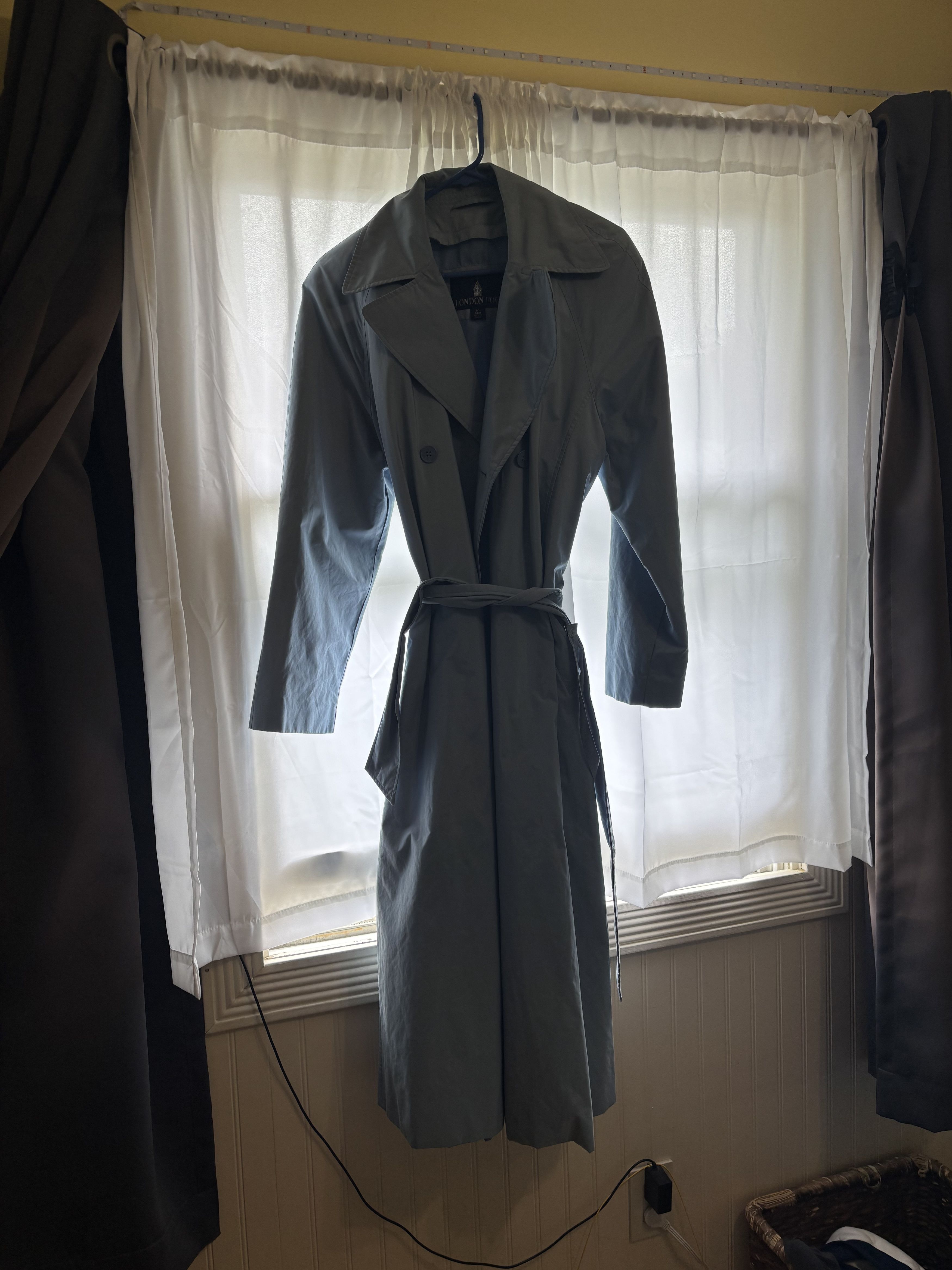 London Fog Vintage London Fog Double-Breasted Long Trench Coat w/ Belt Size L / US 10 / IT 46 - 4 Thumbnail