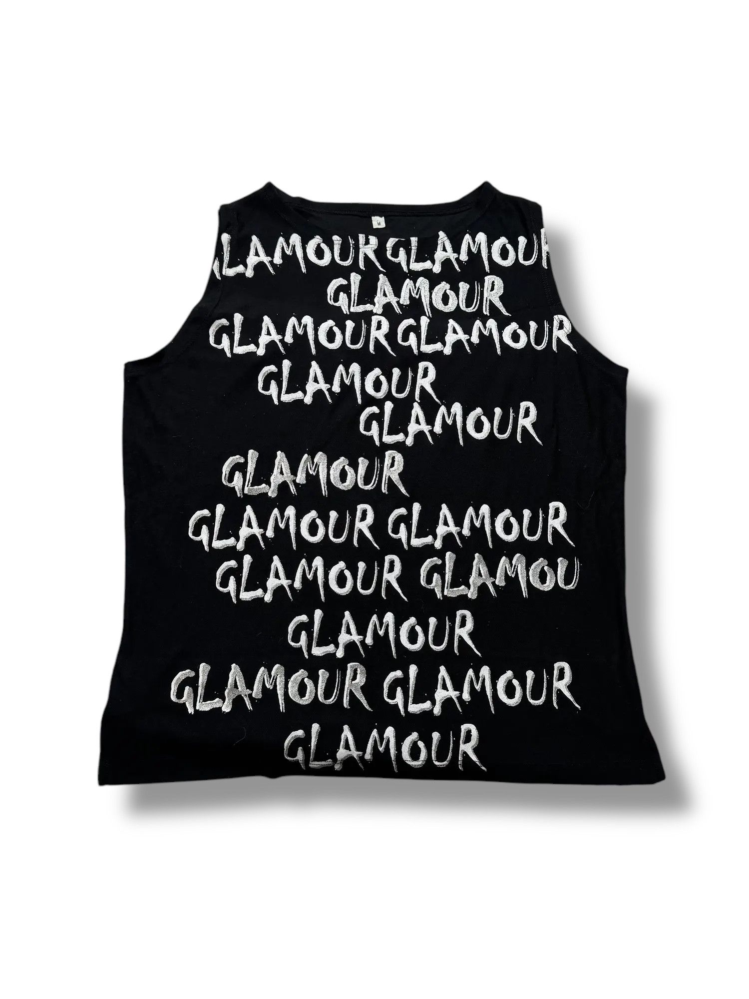 Vintage "Glamour" Print Tank Top From The 90s(V382) Size M / US 6-8 / IT 42-44 - 1 Thumbnail