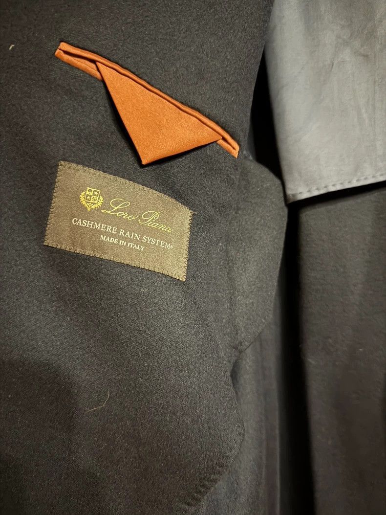 Loro Piana Loro Piana Navy Cashmere Coat- Size US XL / EU 56 / 4 - 4 Thumbnail