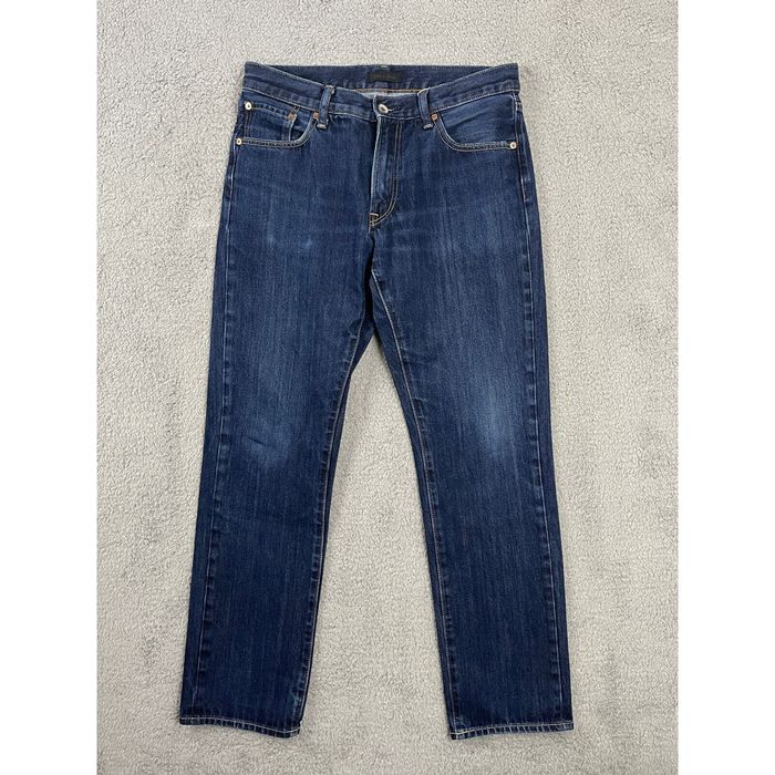 Uniqlo Uniqlo Jeans Mens Size 32x32 Blue Dark Wash Denim Straight Leg ...