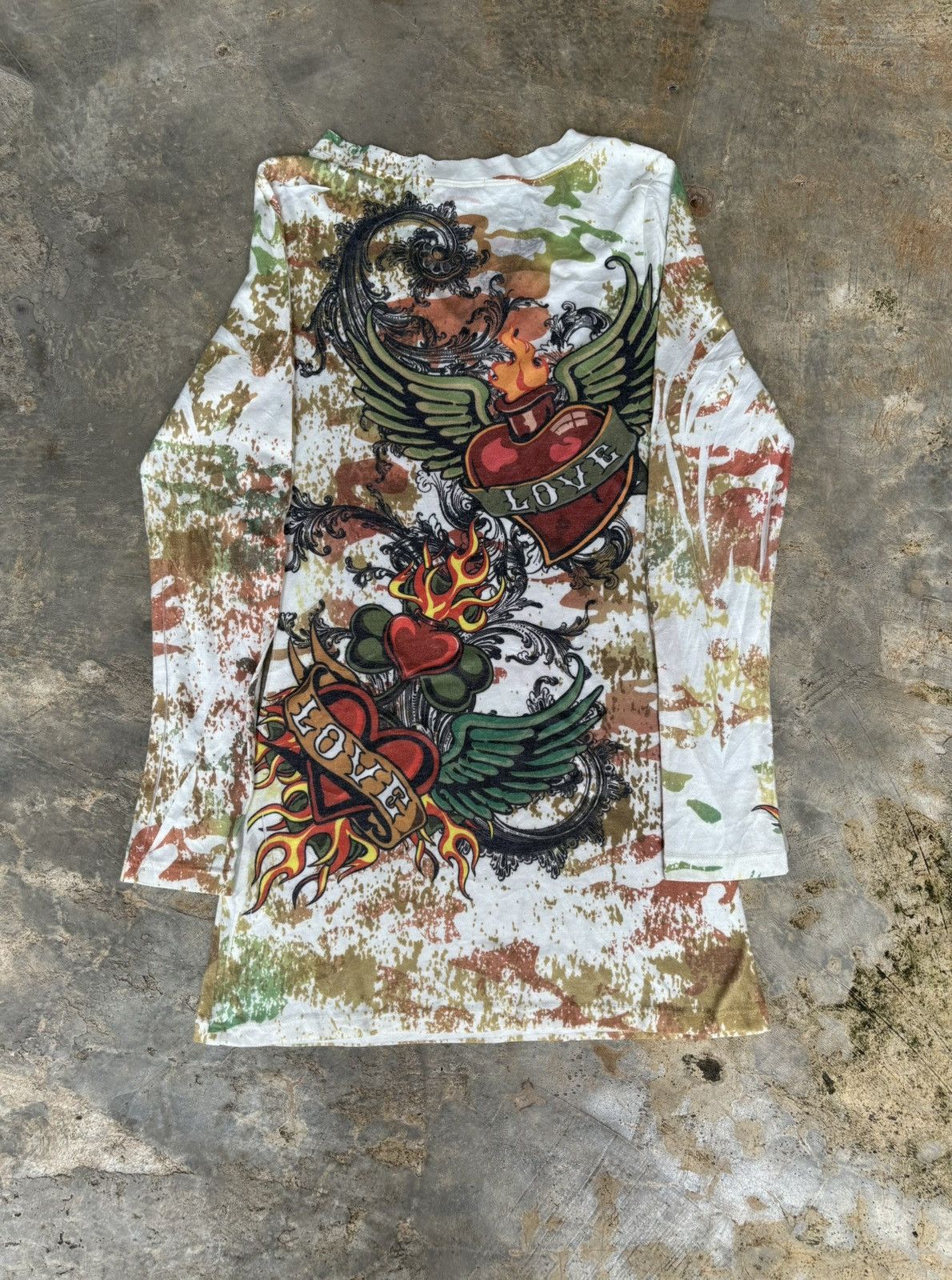 Hysteric Glamour × If Six Was Nine × Japanese Brand Y2k Opium Papaya Love Tatto Punk Style Longsleeve Size M / US 6-8 / IT 42-44 - 3 Thumbnail