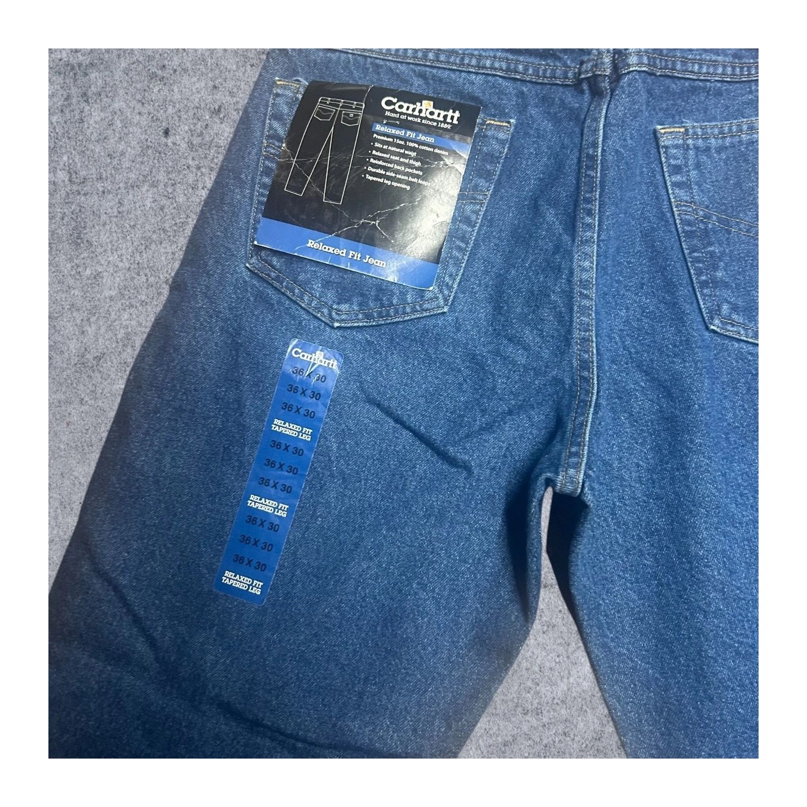 Carhartt Vintage Carhartt Blue Denim Jeans Relaxed Fit Straight Leg N Size US 36 / EU 52 - 2 Thumbnail