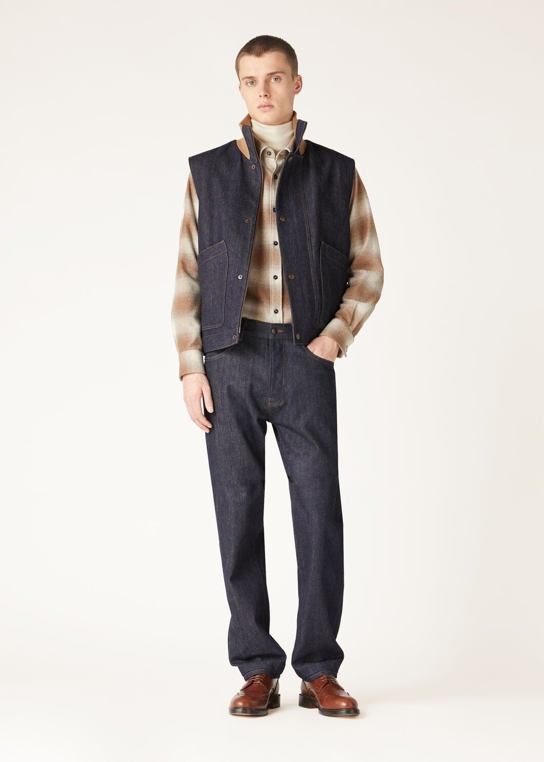 Loro Piana o1w1db10725 FAO4459 Jase Vest in Blue Size US S / EU 44-46 / 1 - 2 Thumbnail