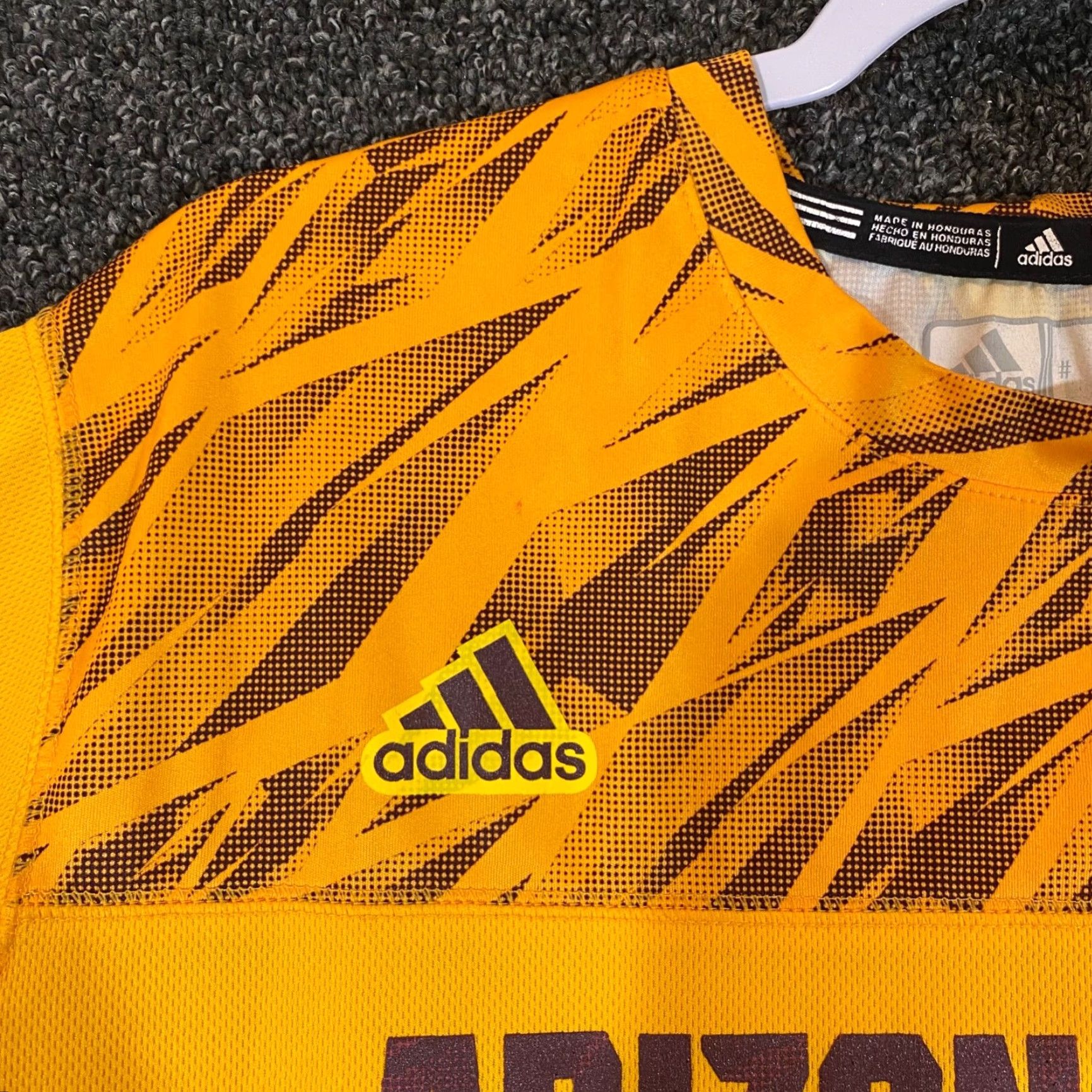 Adidas Adidas Shirt Mens Large Yellow Arizona State Sun Devils Tee S/S College Size US L / EU 52-54 / 3 - 3 Thumbnail