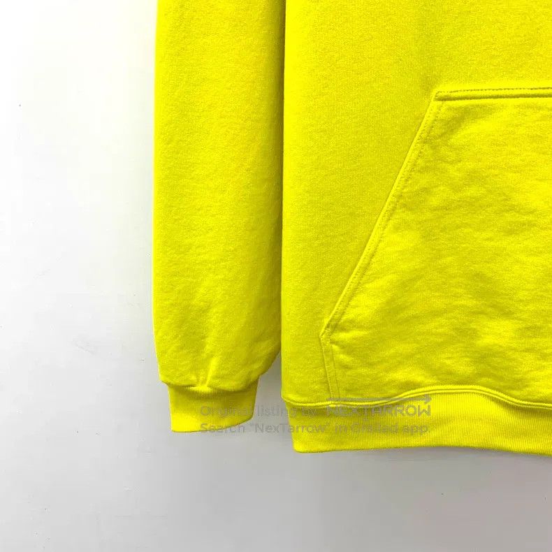 Balenciaga Balenciaga Yellow logo lettering print cotton hooded draws Size US XXS / EU 40 - 4 Thumbnail