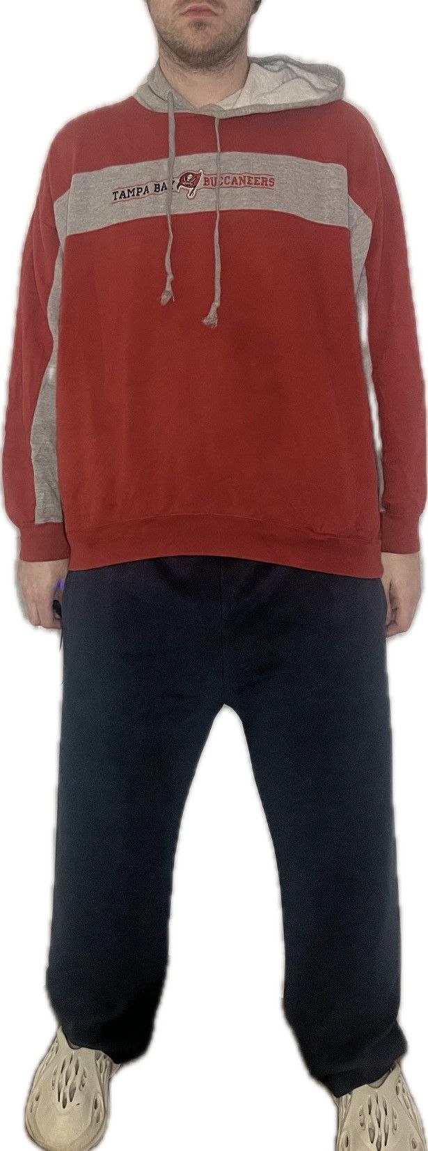 NFL NFL Tampa Bay Buccaneers Pullover 2 Tone Hoodie Side Pockets Size US XL / EU 56 / 4 - 10 Thumbnail