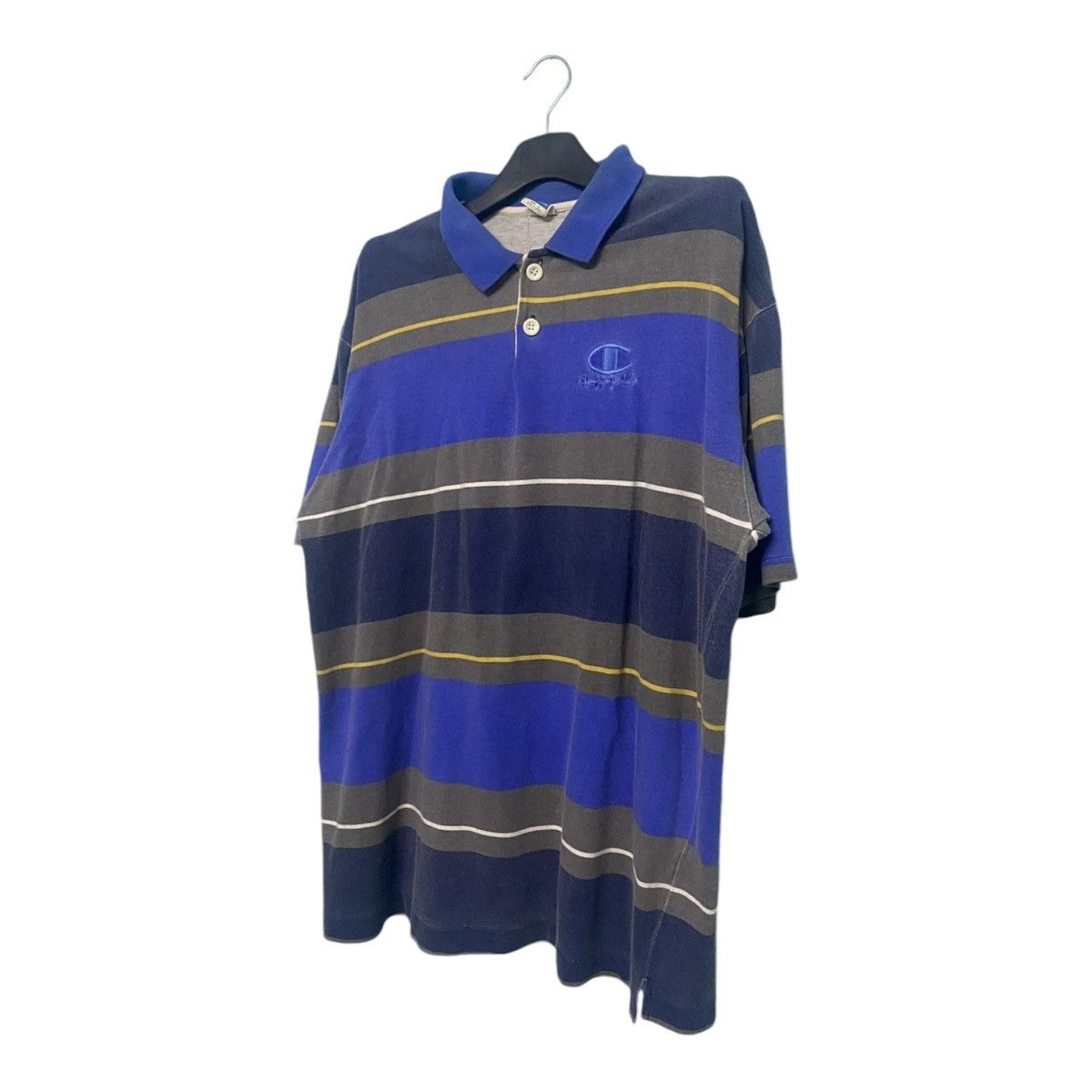 Champion 💥VINTAGE💥90s POLO RUGBY CHAMPION STRIPE EMBROID LOGO Size US L / EU 52-54 / 3 - 2 Thumbnail