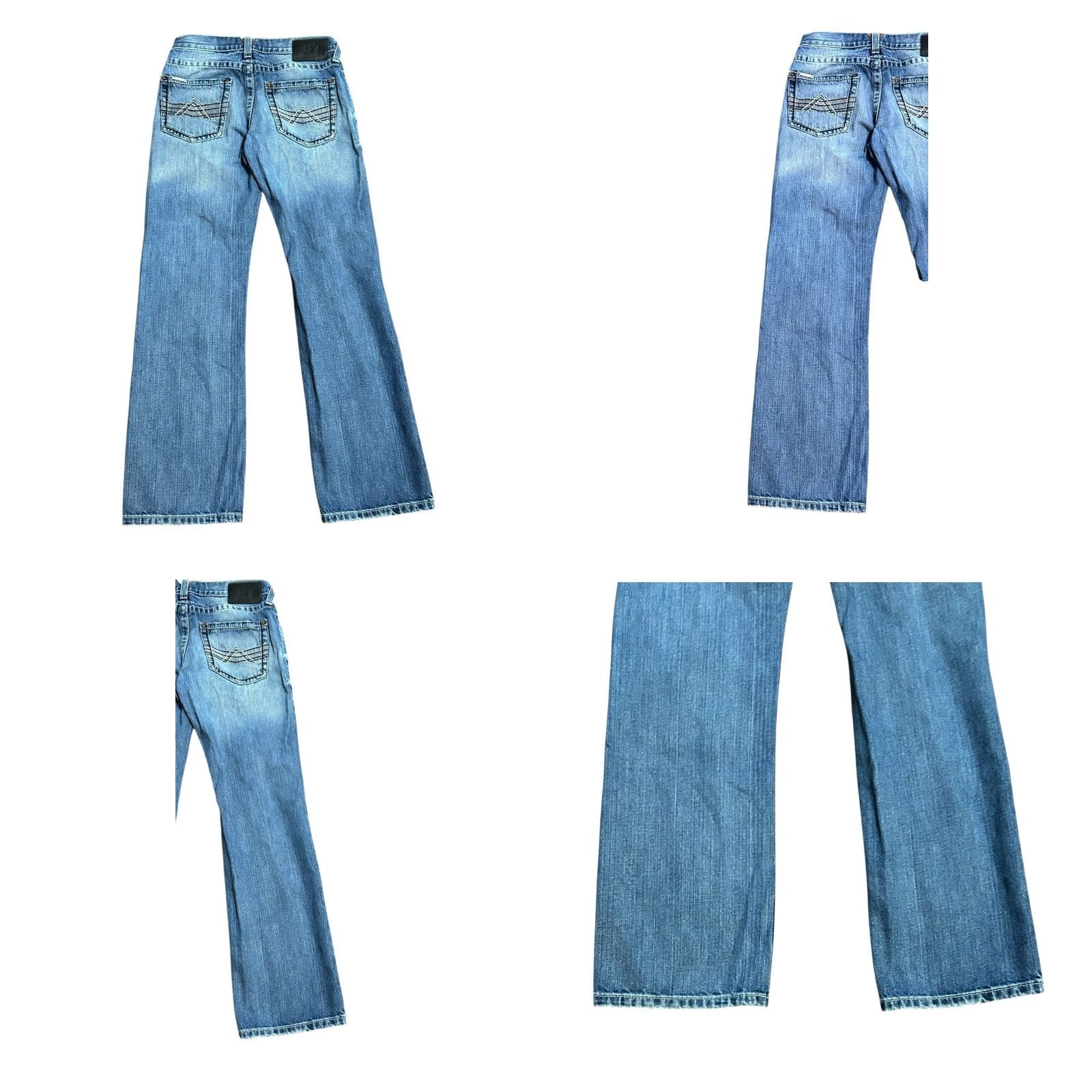 Ariat Ariat Denim M5 Slim Straight Women's Blue Jeans Size 29x32 Western Cowboy Horse Southwestern M5 Slim Straight Jeans Size 29" - 9 Thumbnail