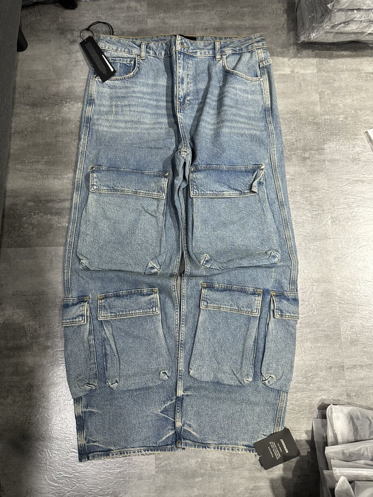 Represent Clo. Represent R3 Cargo Denim Jeans Size US 34 / EU 50 - 2 Thumbnail