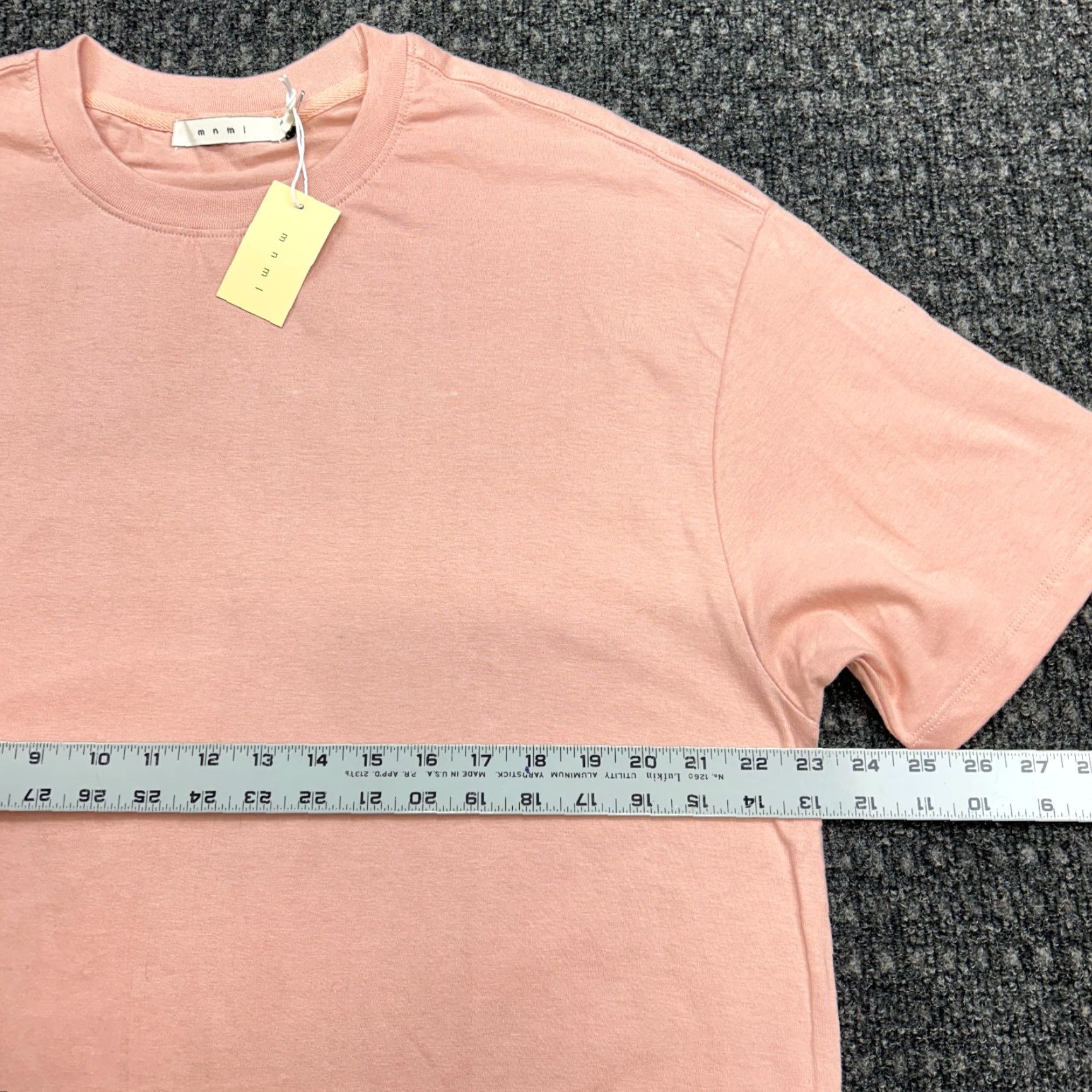 MNML mnml Every Day II Tee Shirt Pink Rose M Cotton Brand New FAST SHIPPING Men T-Shirt Short Sleeve Crew Neck City streetwear Size US M / EU 48-50 / 2 - 6 Thumbnail