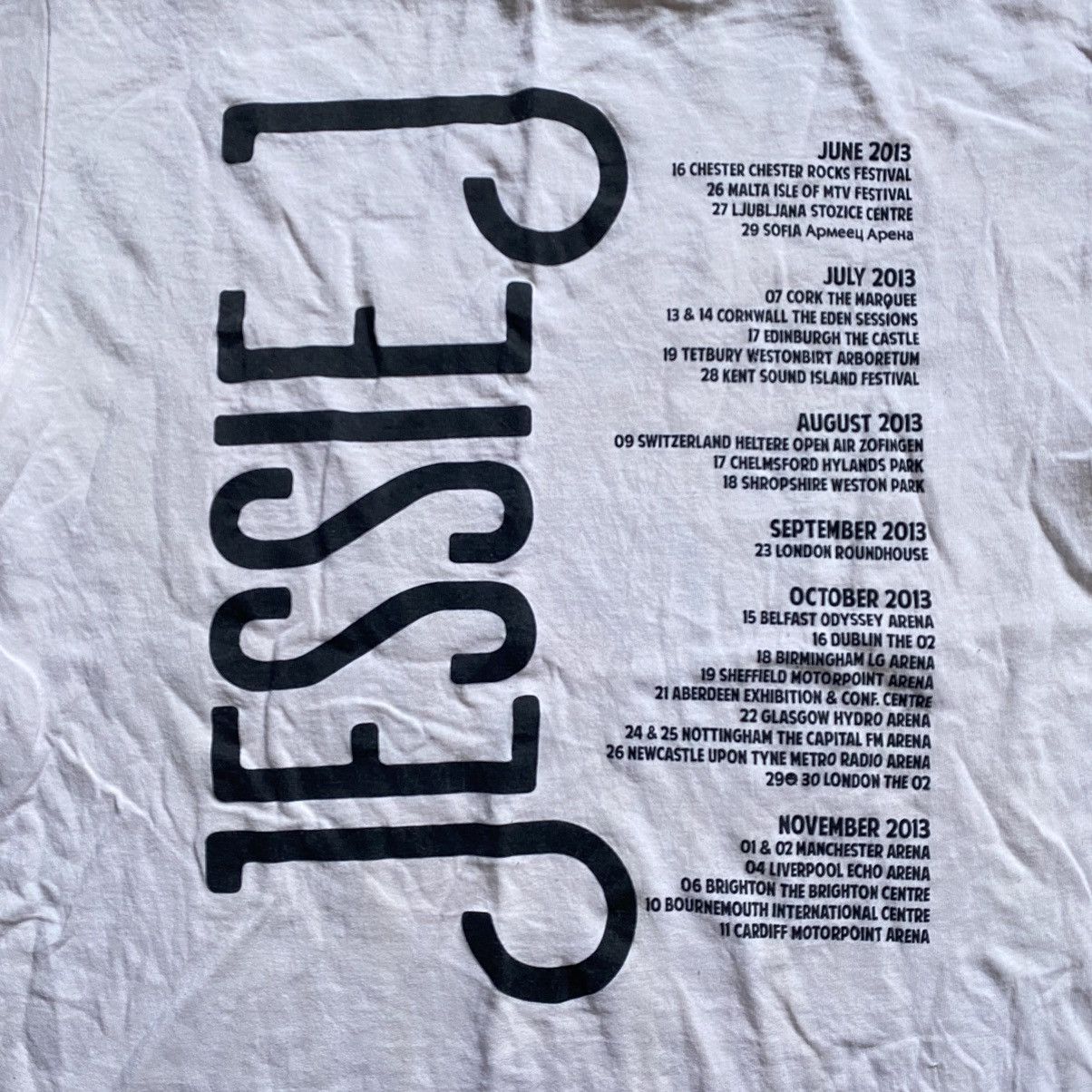 Band Tees JESSIE J SKIN HEAD TOUR 2013 T SHIRT Size M / US 6-8 / IT 42-44 - 4 Thumbnail