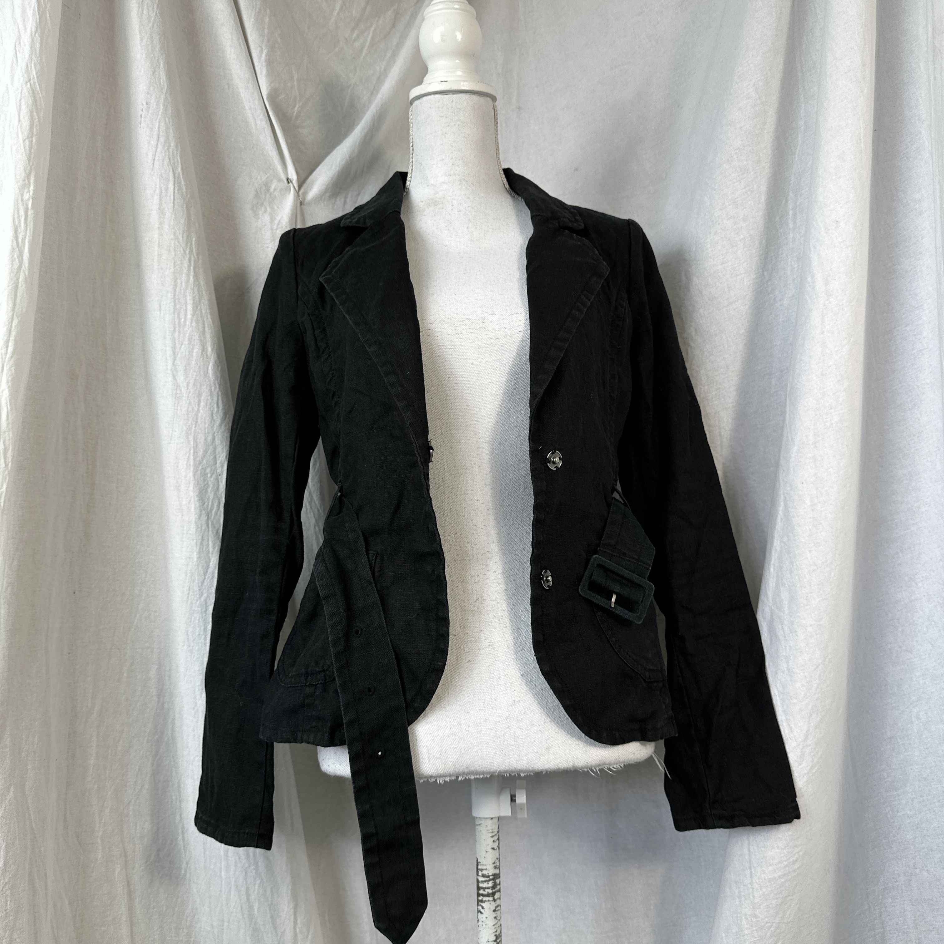 Vintage Vintage Linen Jacket with Belt Size S / US 4 / IT 40 - 7 Thumbnail