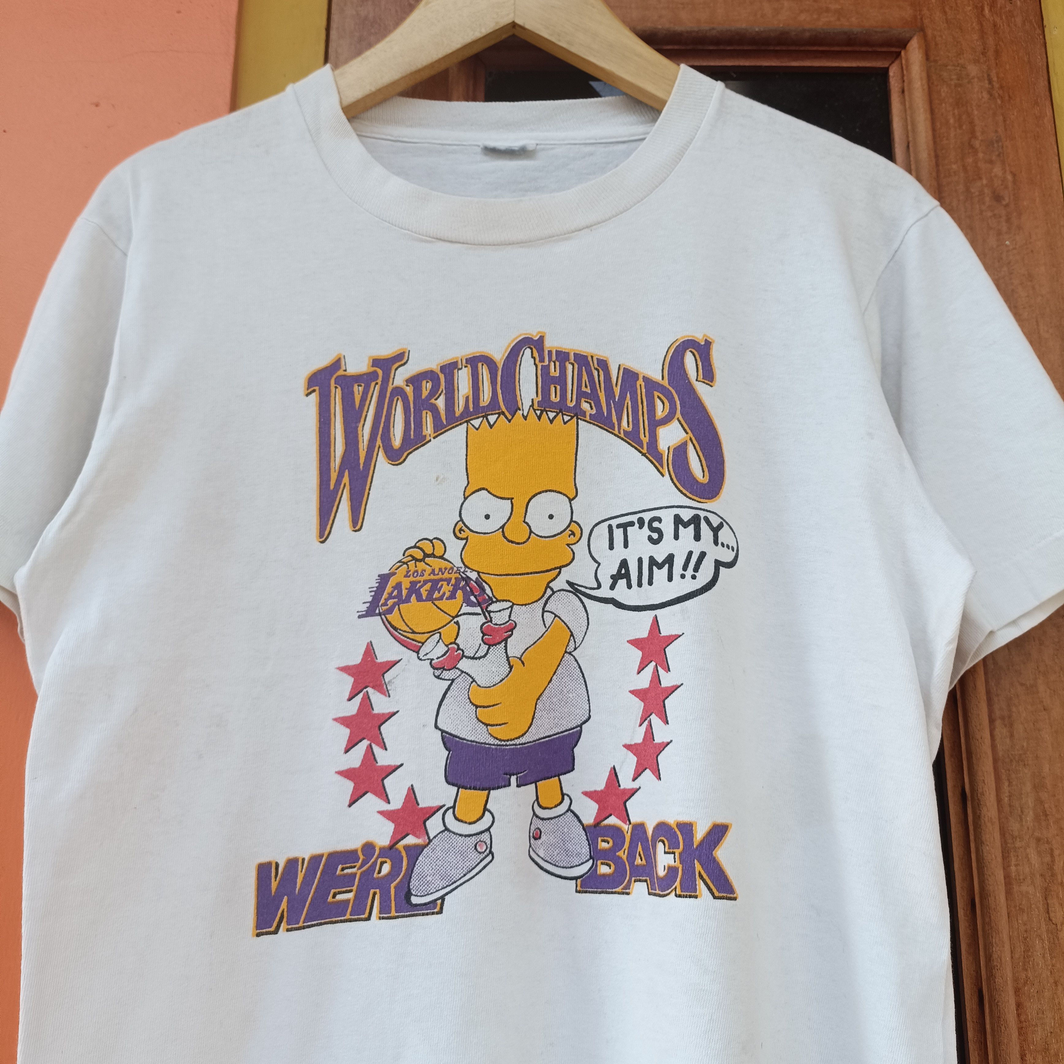 The Simpsons VINTAGE 90'S THE SIMPSON WORLD CHAMPS LAKERS Size US S / EU 44-46 / 1 - 1 Thumbnail