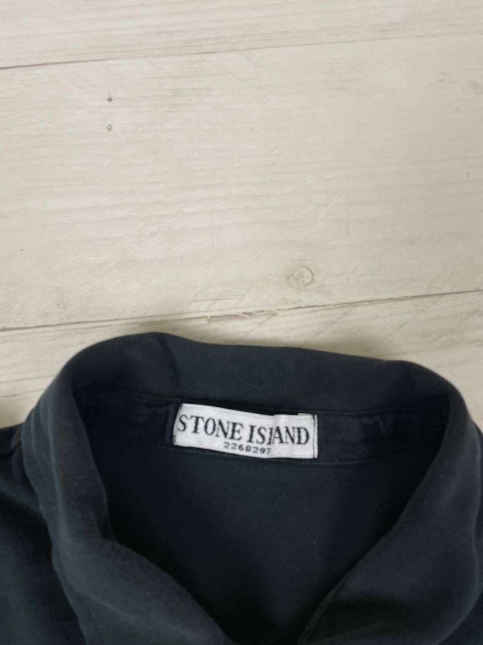 Stone Island Vintage Stone Island Polo Shirt Garment Dyed Patch Program Size US L / EU 52-54 / 3 - 4 Thumbnail