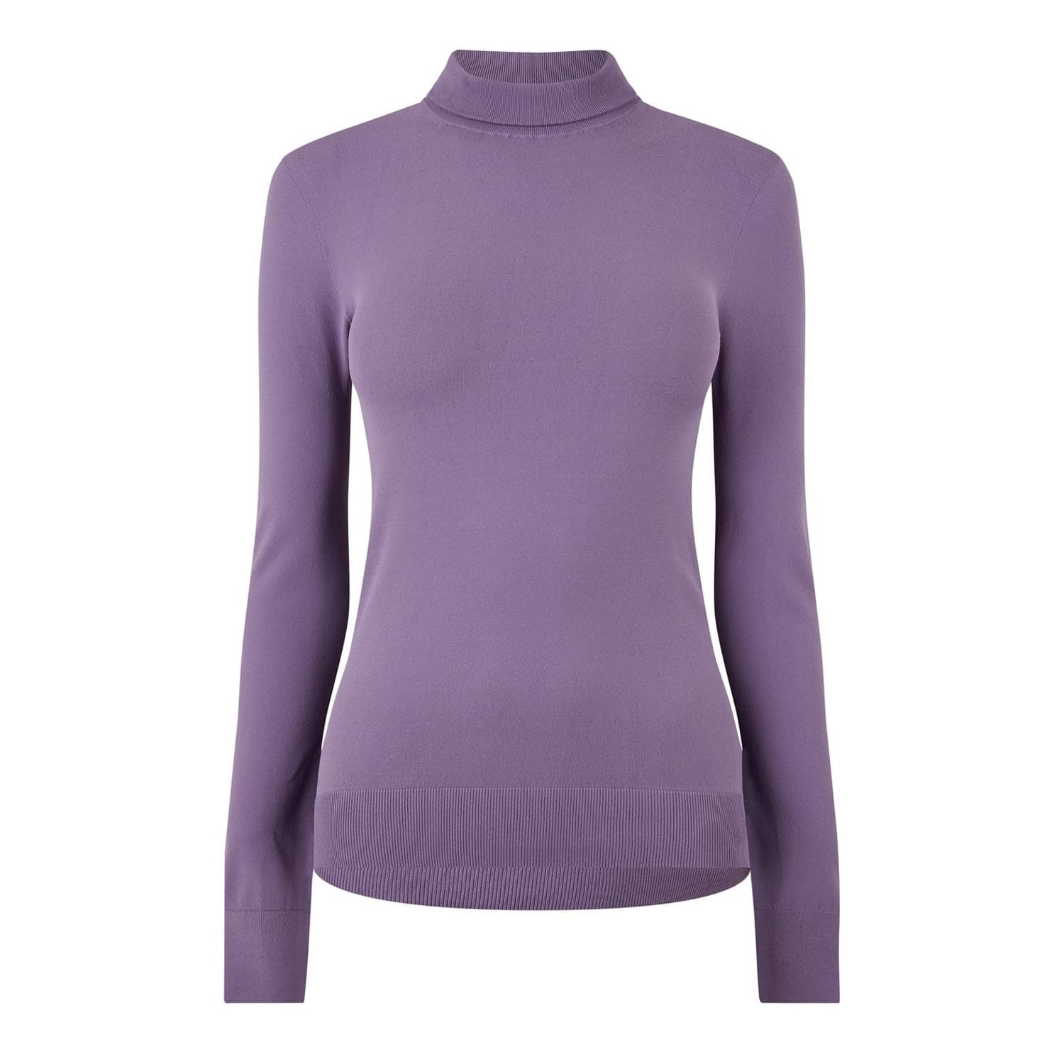 Bottega Veneta Bottega Veneta Mock Neck Long Sleeve Sweater in Purple Size M / US 6-8 / IT 42-44 - 1 Thumbnail