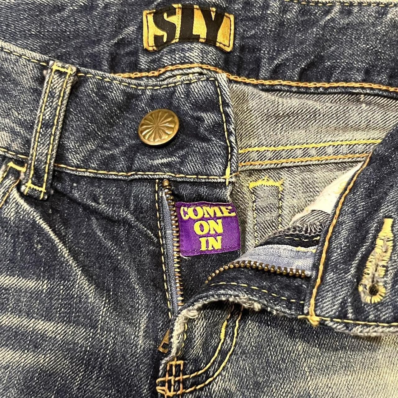 SLY Vintage Y2K Japanese brand SLY low rise flared jeans Size 25" / US 0 / IT 36 - 4 Thumbnail