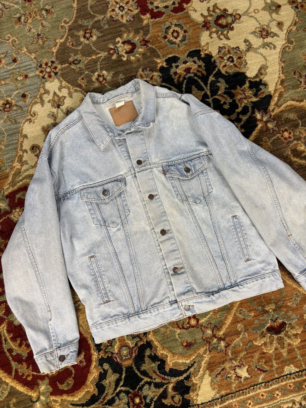 Levi's × Levi's Vintage Clothing × Vintage 1995 Levi Jean Denim Jacket Size US XL / EU 56 / 4 - 2 Thumbnail