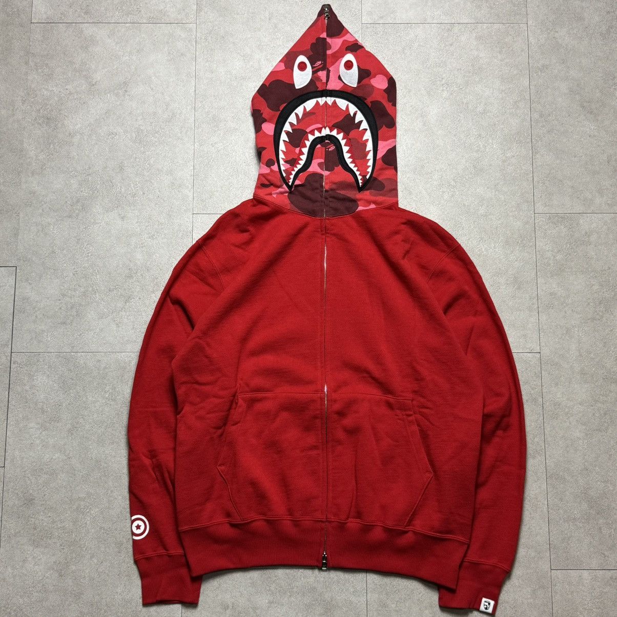 Bape New Bape Aoyama Limited Camo Full Zip Shark Hoodie Size US M / EU 48-50 / 2 - 1 Thumbnail