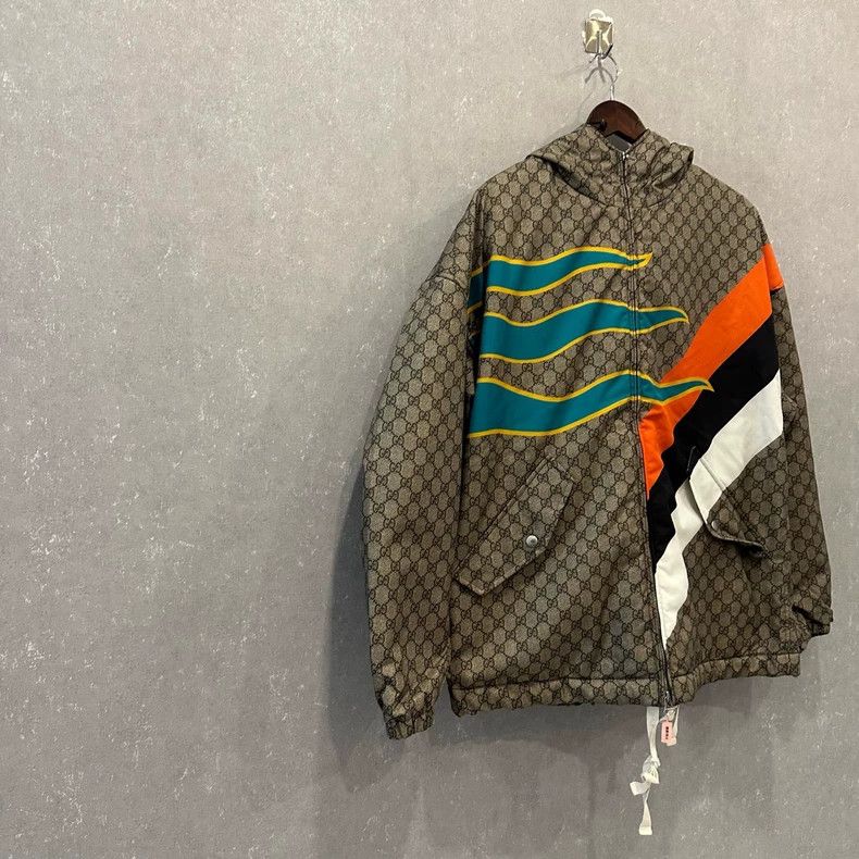 Gucci Gucci SS22 full-print striped hooded long-sleeved jacket 25 Size US M / EU 48-50 / 2 - 3 Thumbnail