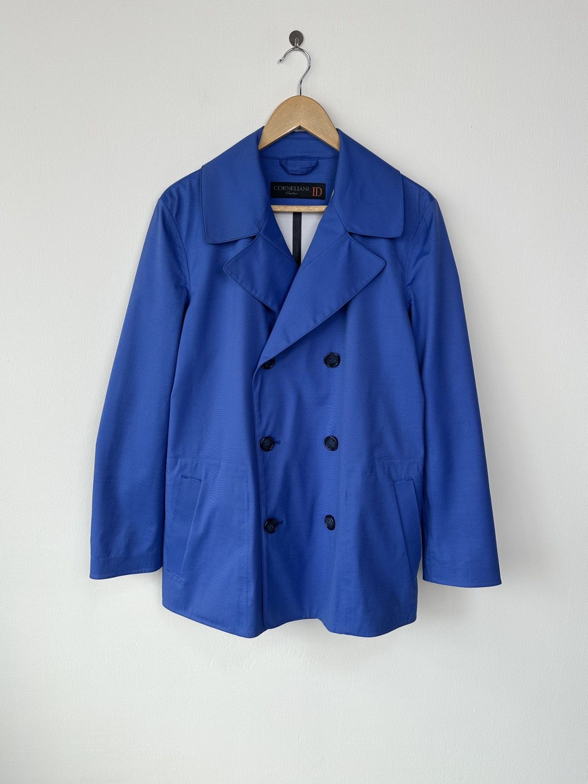 Corneliani CORNELIANI ID Blue Trench Coat Oneforthree Waterproof Jacket Size US S / EU 44-46 / 1 - 1 Thumbnail